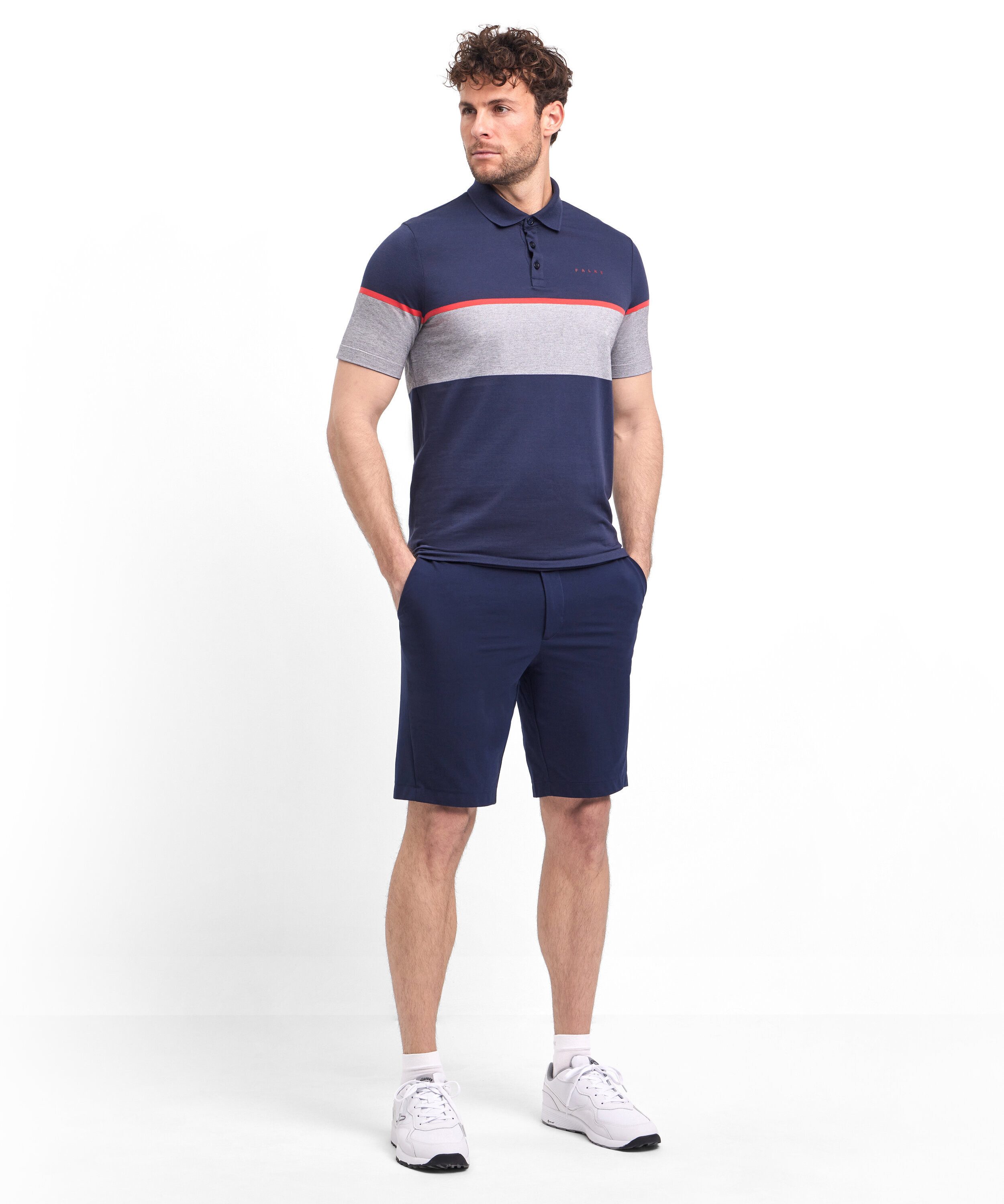 FALKE Poloshirt Polo Shirt mit Bio-Baumwolle (1-tlg., 1) mit Bio-Baumwolle