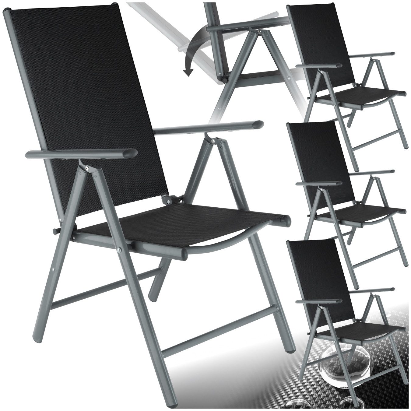tectake Gartenstuhl Marilena (Set, 4 St), günstig online kaufen