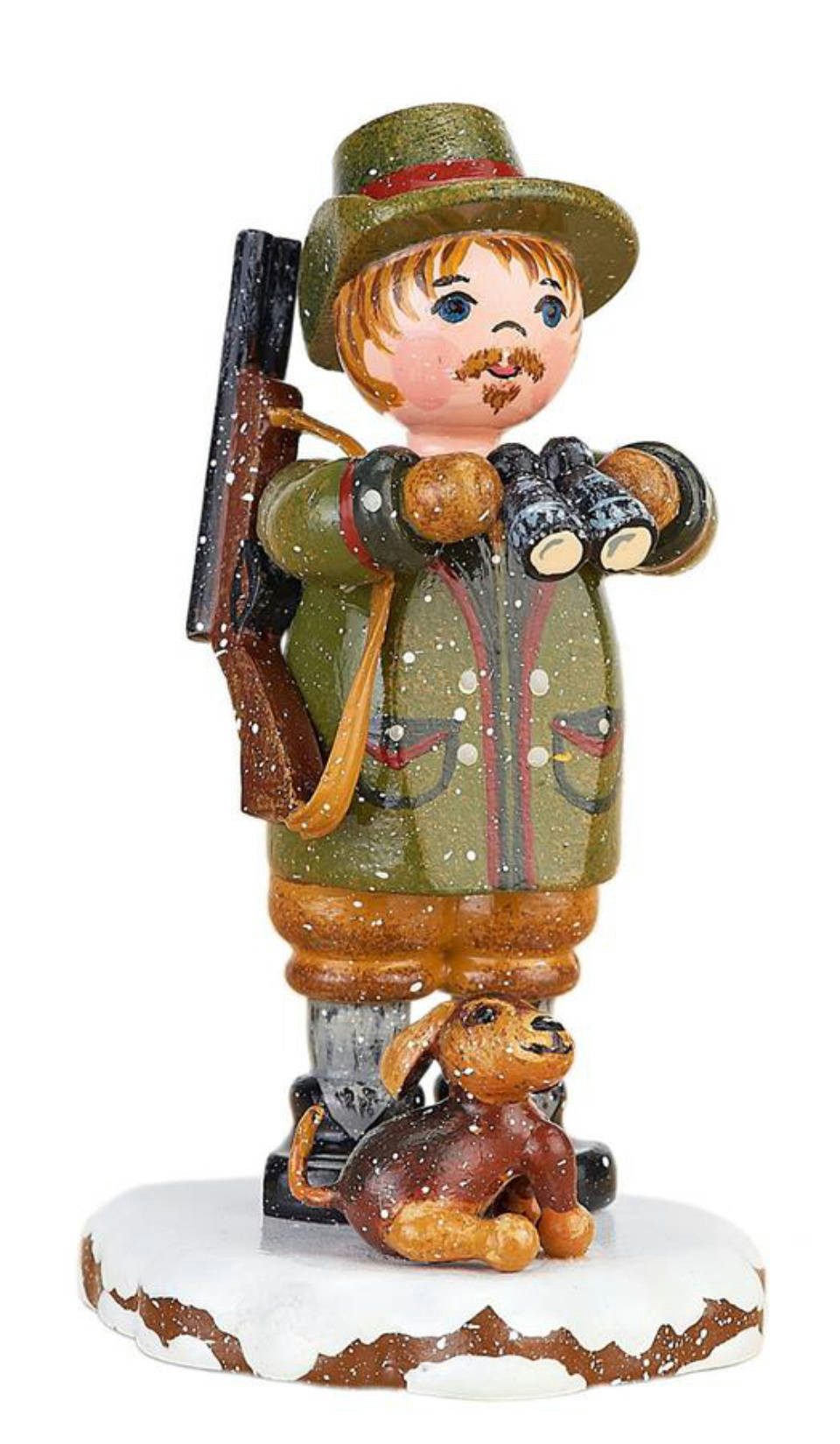 Hubrig Volkskunst Zschorlau Erzgebirge Sammelfigur Hubrig Winterkind Förster