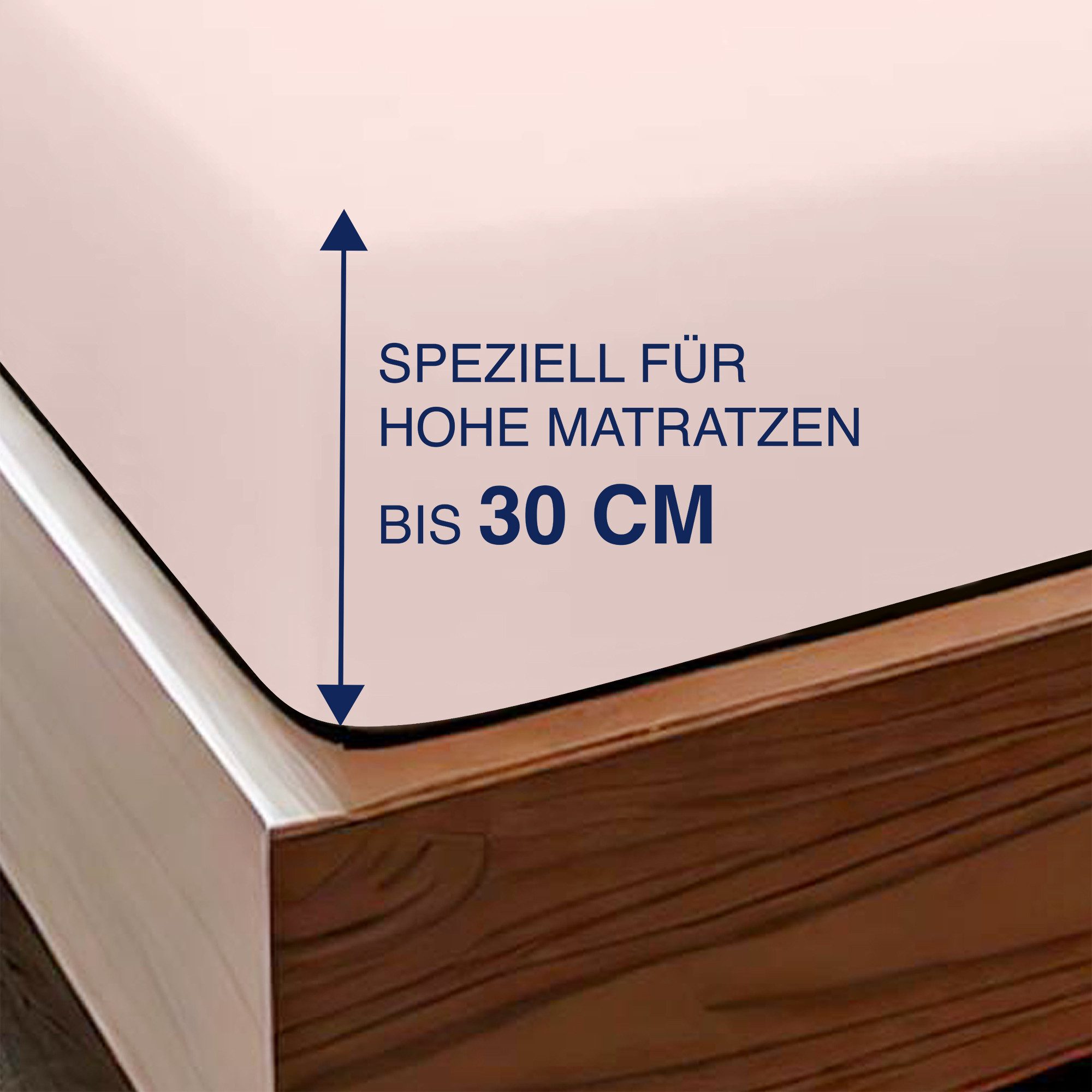 BARBONS Spannbettlaken Mikrofaser Bettlaken, 35 cm Tiefe Spannbetttuch, Gebürstete Polyester, (1 Stück), Topper – Bild 5 von 5