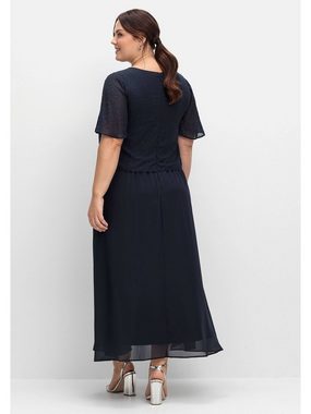 Sheego Abendkleid Große Größen im Lagenlook, mit Schmucksteinen