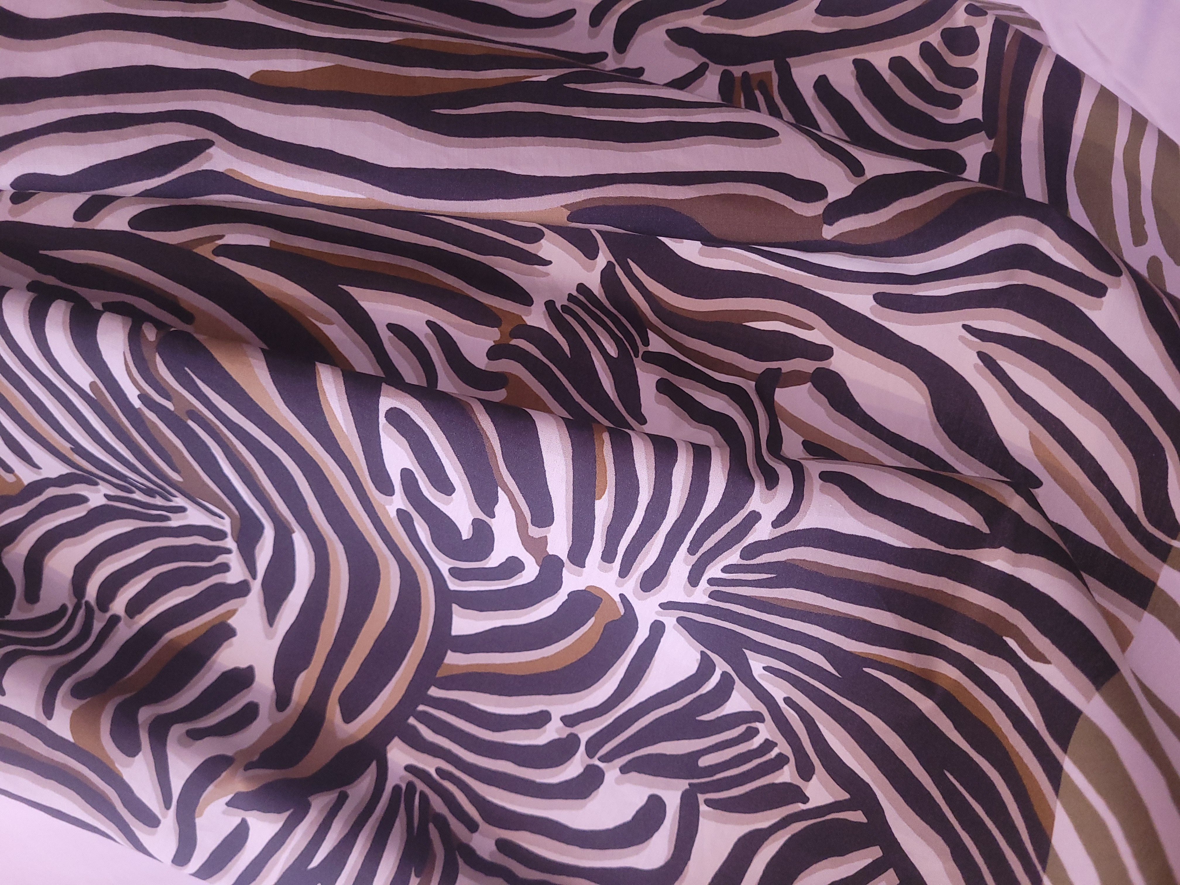 Ann Kruth Faltenrock Animal Print Zebra Hergestellt in Deutschhland