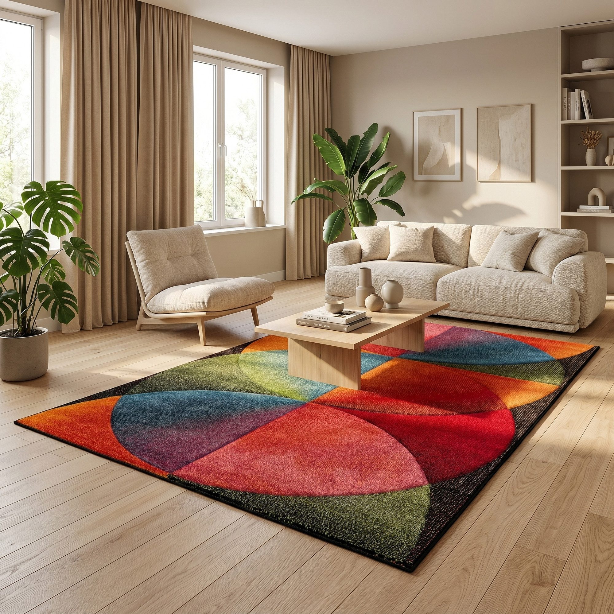 Pergamon Designteppich Designer Teppich Maui Modern, Rechteckig, Höhe: 13 mm