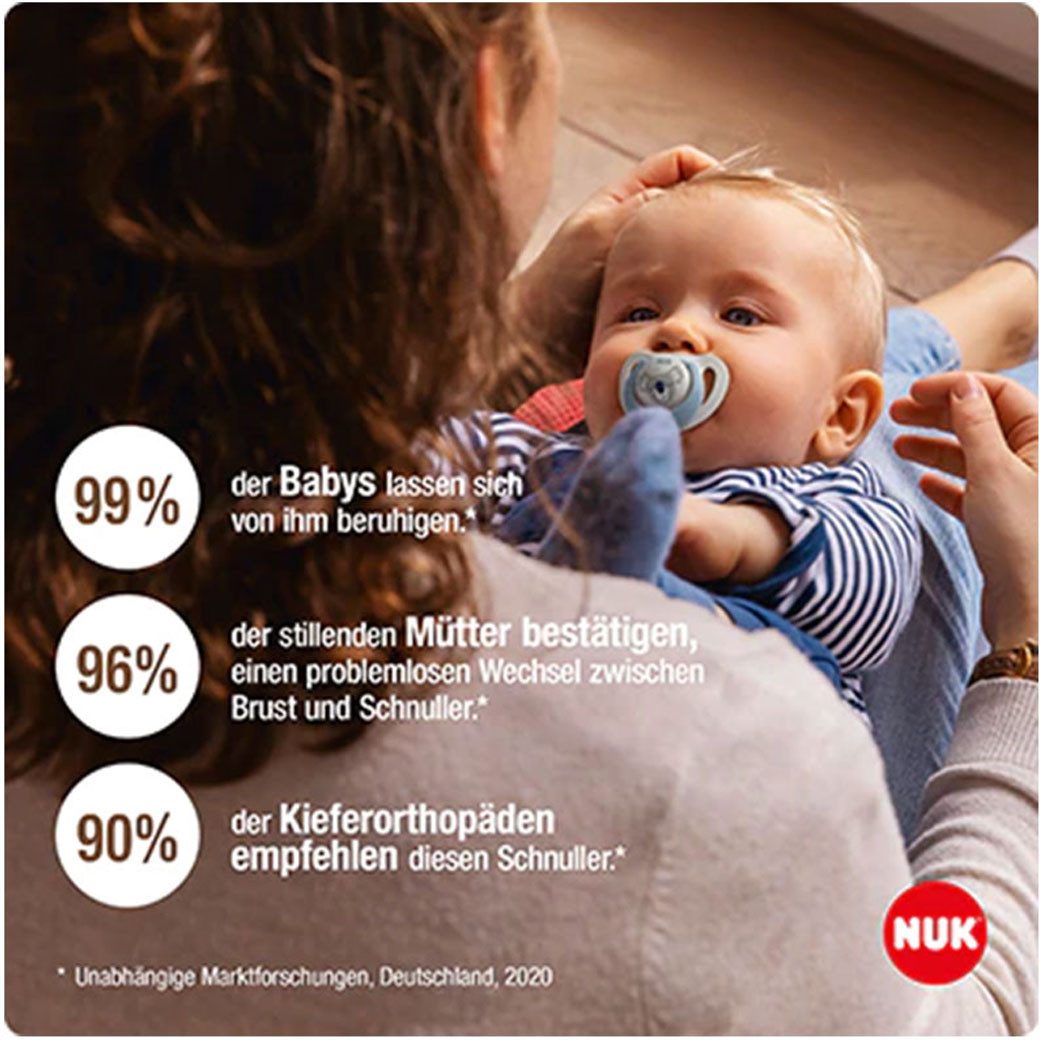 NUK Schnuller NUK for Nature Baby-Nachhaltige Gummischnuller Latex