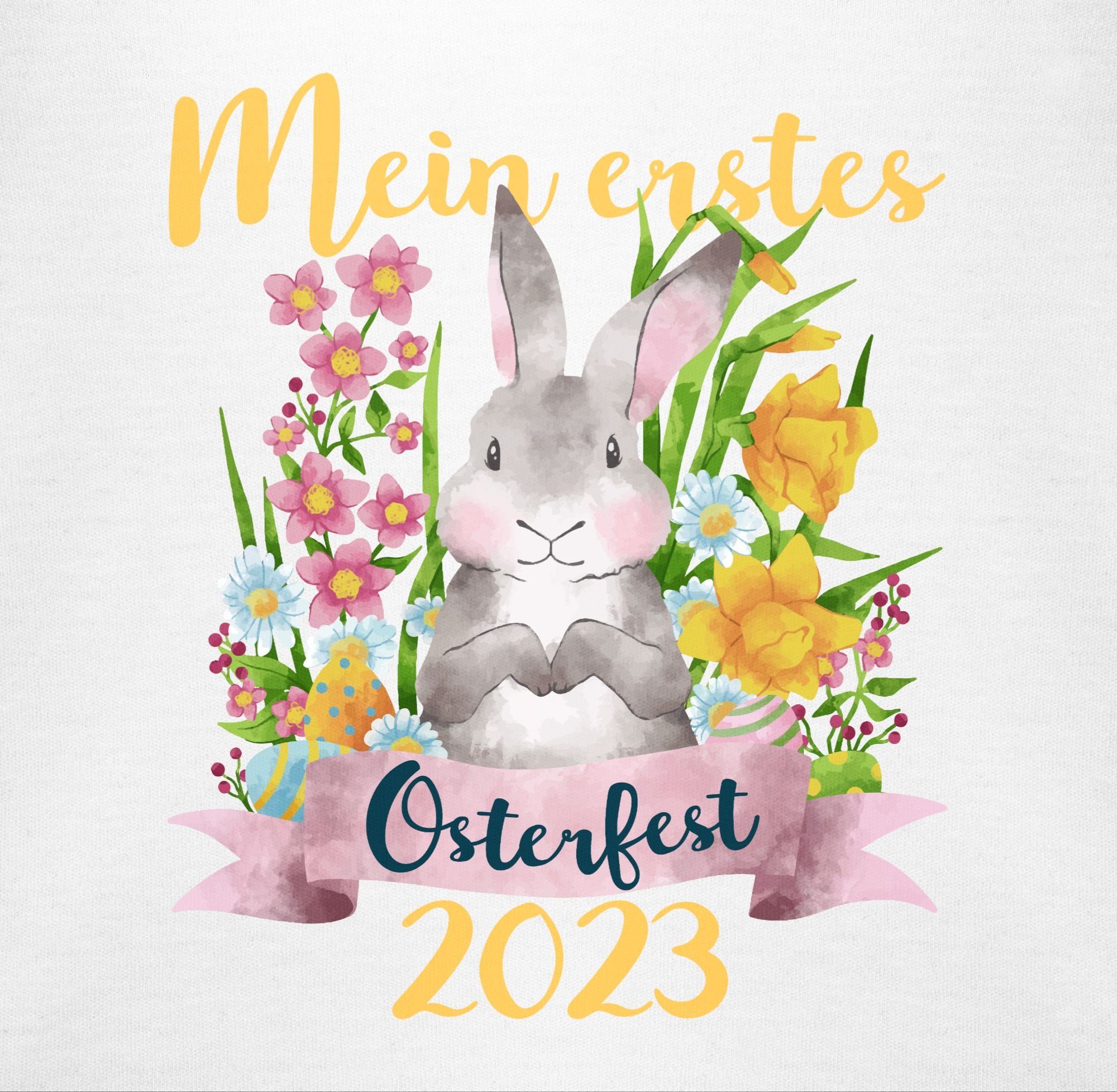 2023 1 Mein Weiß Shirtracer erstes Shirtbody Ostergeschenke Osterfest