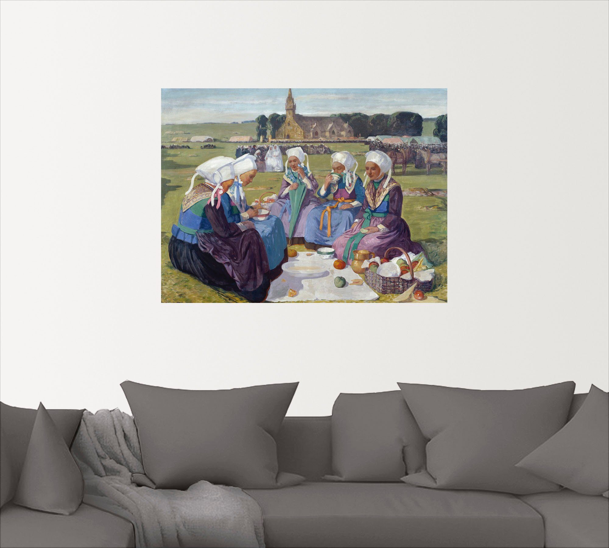 Begnadigung, (1 in Alubild, von Leinwandbild, Wandbild Plougastel Frauen Frauen Artland St), von Poster Bilder bei versch. als Wandaufkleber Größen oder