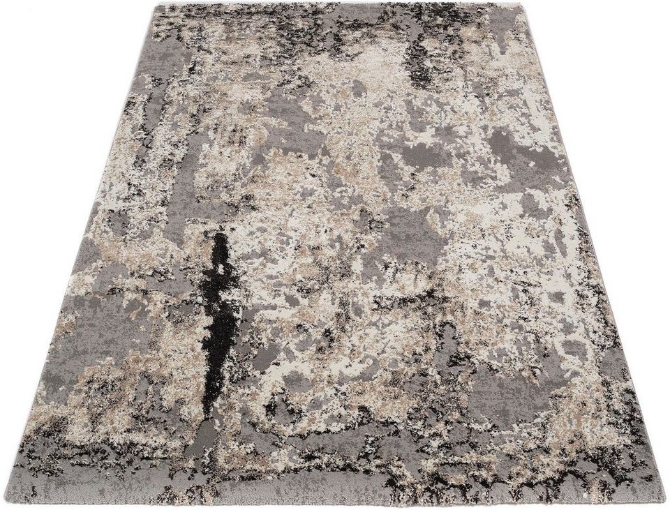 Teppich Juwel Liray, OCI DIE TEPPICHMARKE, rechteckig, Höhe: 20 mm, Kurzflor,  Wohnzimmer, Marmor Optik, Hoch Tief Effekt