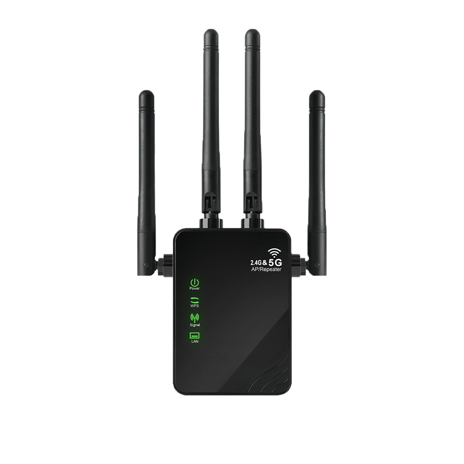 Fyrove 1200 MBit/s 5GHz WLAN Repeater Router Range WIFI Signal Verstärker WLAN-Repeater, WiFi Verstärker deckt bis zu 1500 sq.ft.