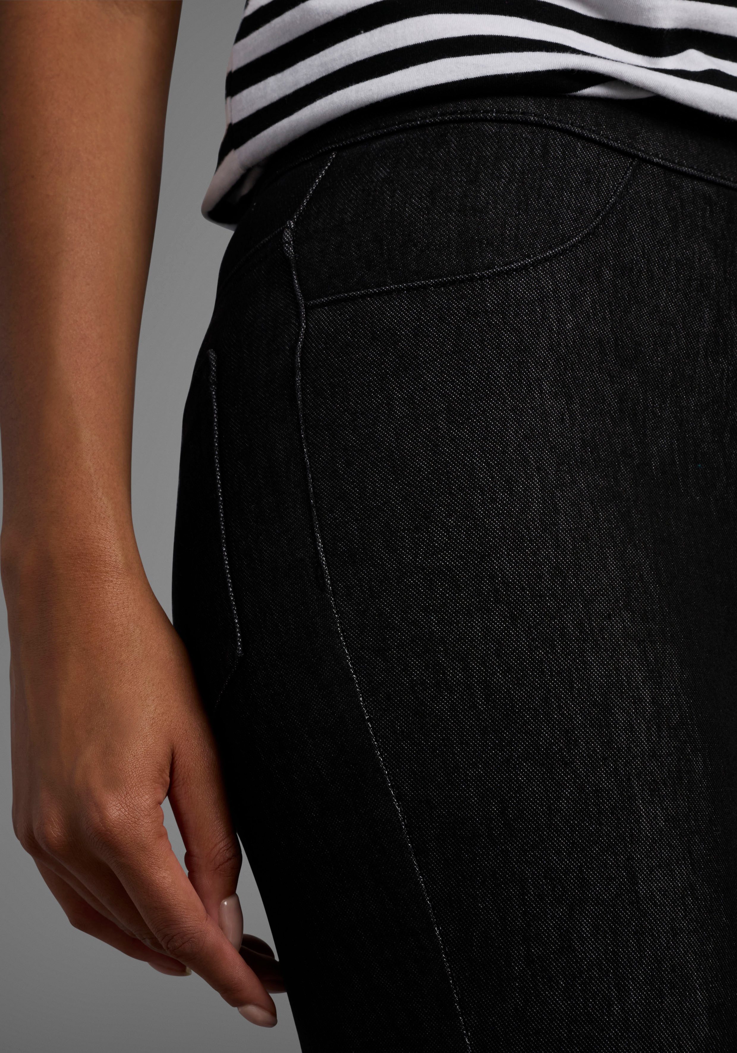 Arizona Jogg Pants High Waist extra-eng geschnitten, knöchellange Beinform, hoher Bund