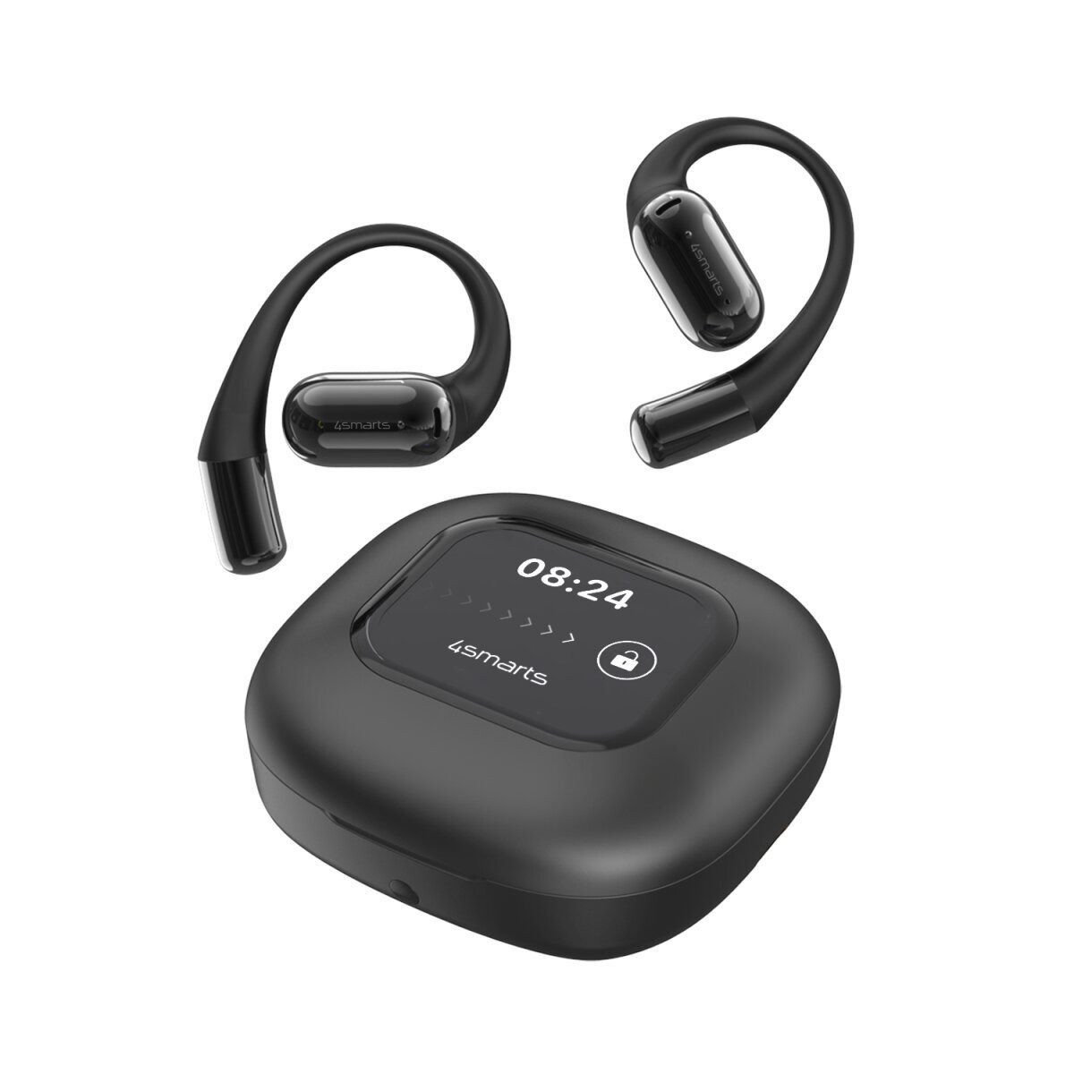 4smarts Open-Ear Bluetooth Наушники SkyBuds AI Screen wireless Наушники (Freisprechfunktion, A2DP Bluetooth, AVRCP Bluetooth, HFP)