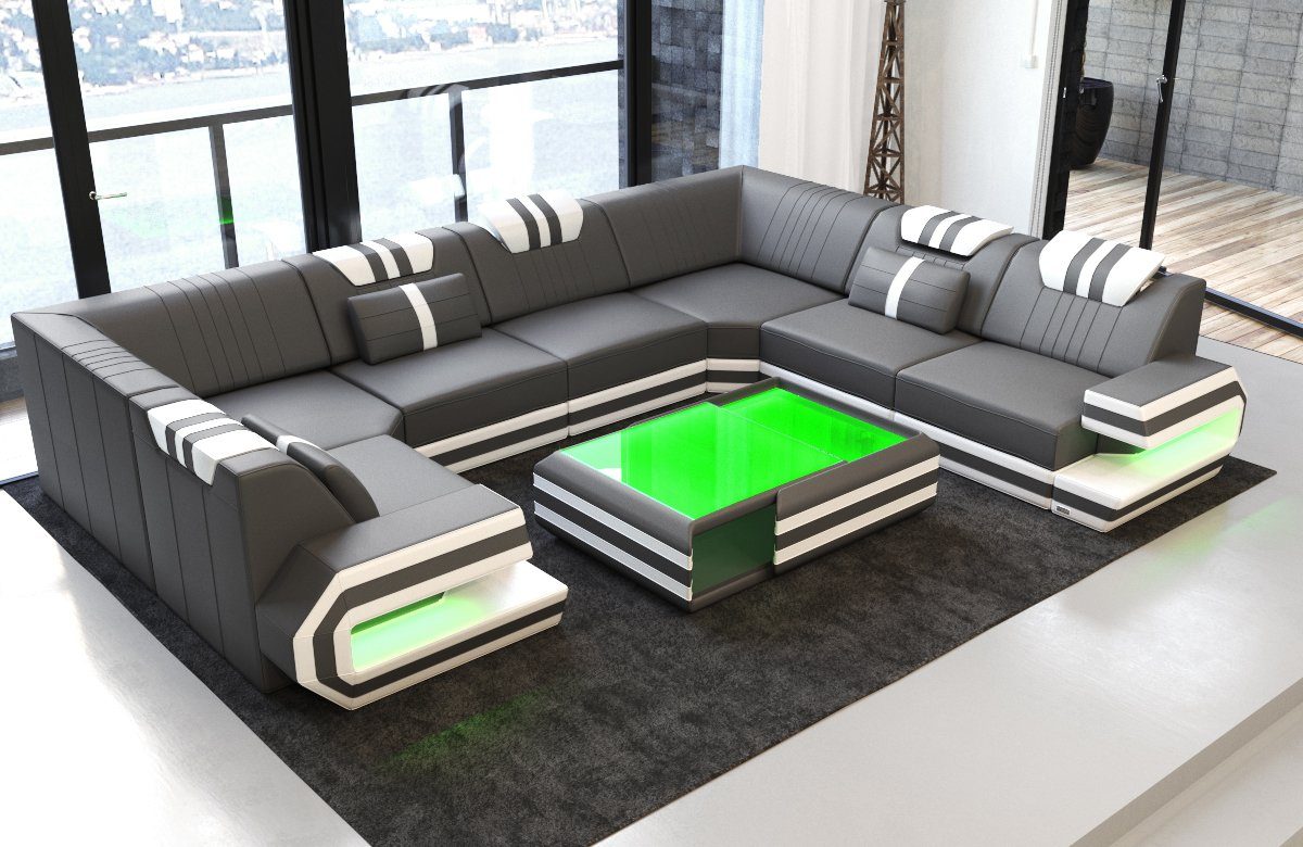 Sofa Dreams Wohnlandschaft Sofa Ledercouch Leder günstig online kaufen