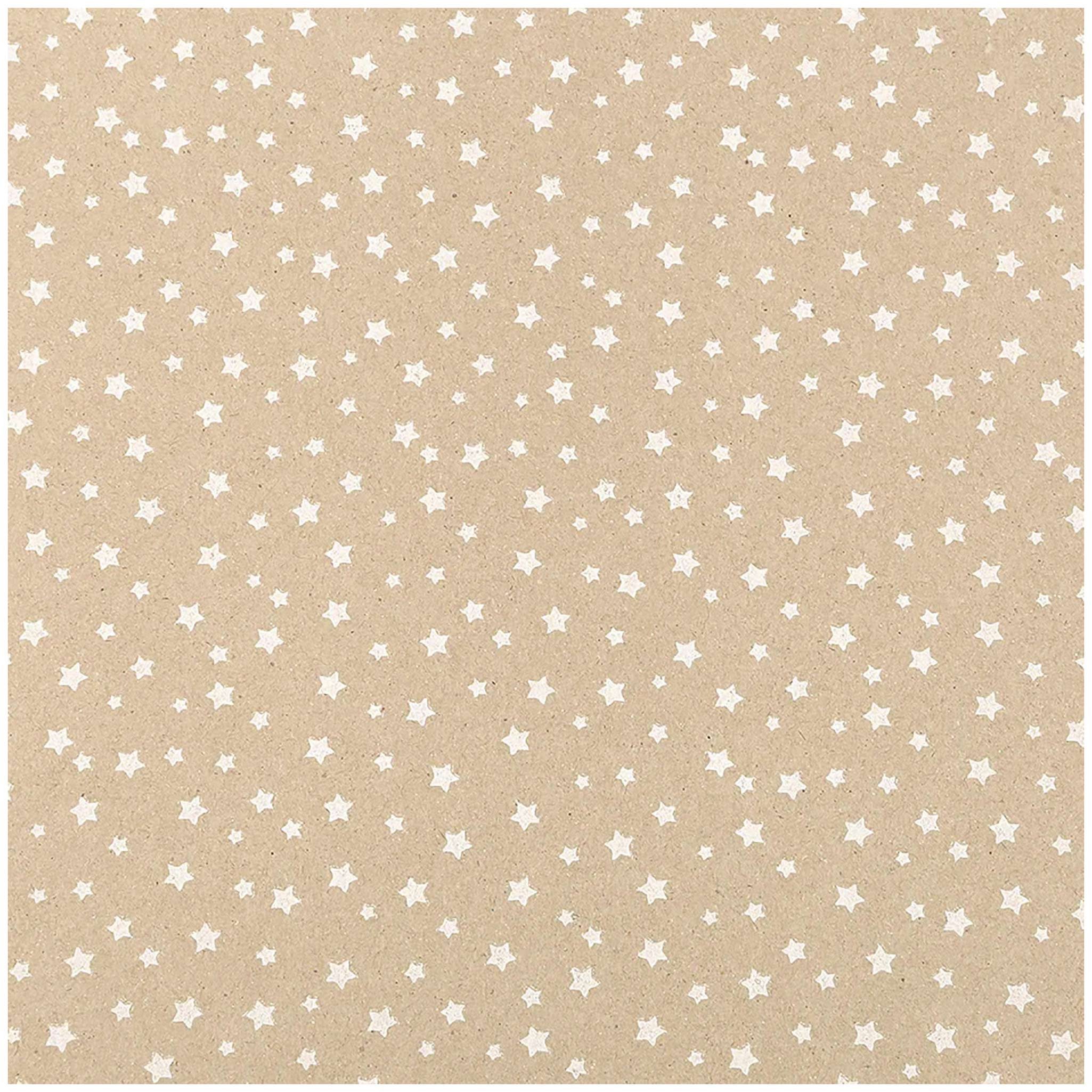 maDDma Geschenkpapier 3 Rolle Geschenkpapier für Weihnachten natur 0,7x2m Dekopapier, Weihnachten 3