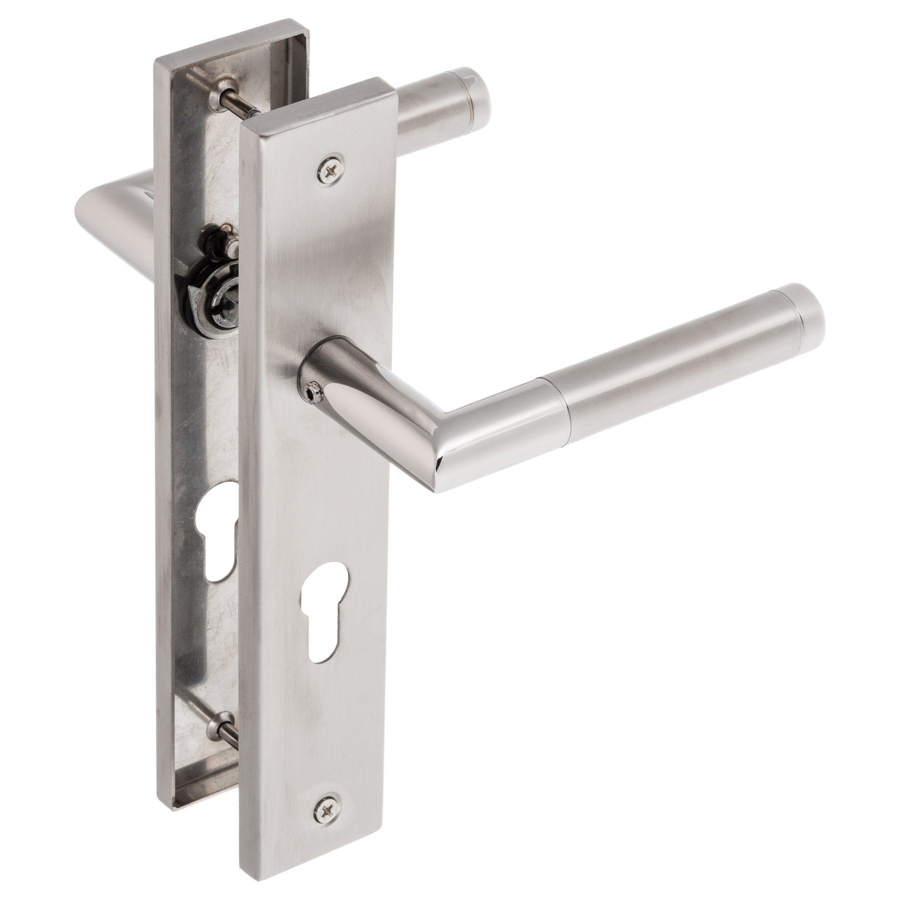 Türbeschläge24 Drückergarnitur Langschild Core Q, festdrehbar gelagert & Rü günstig online kaufen