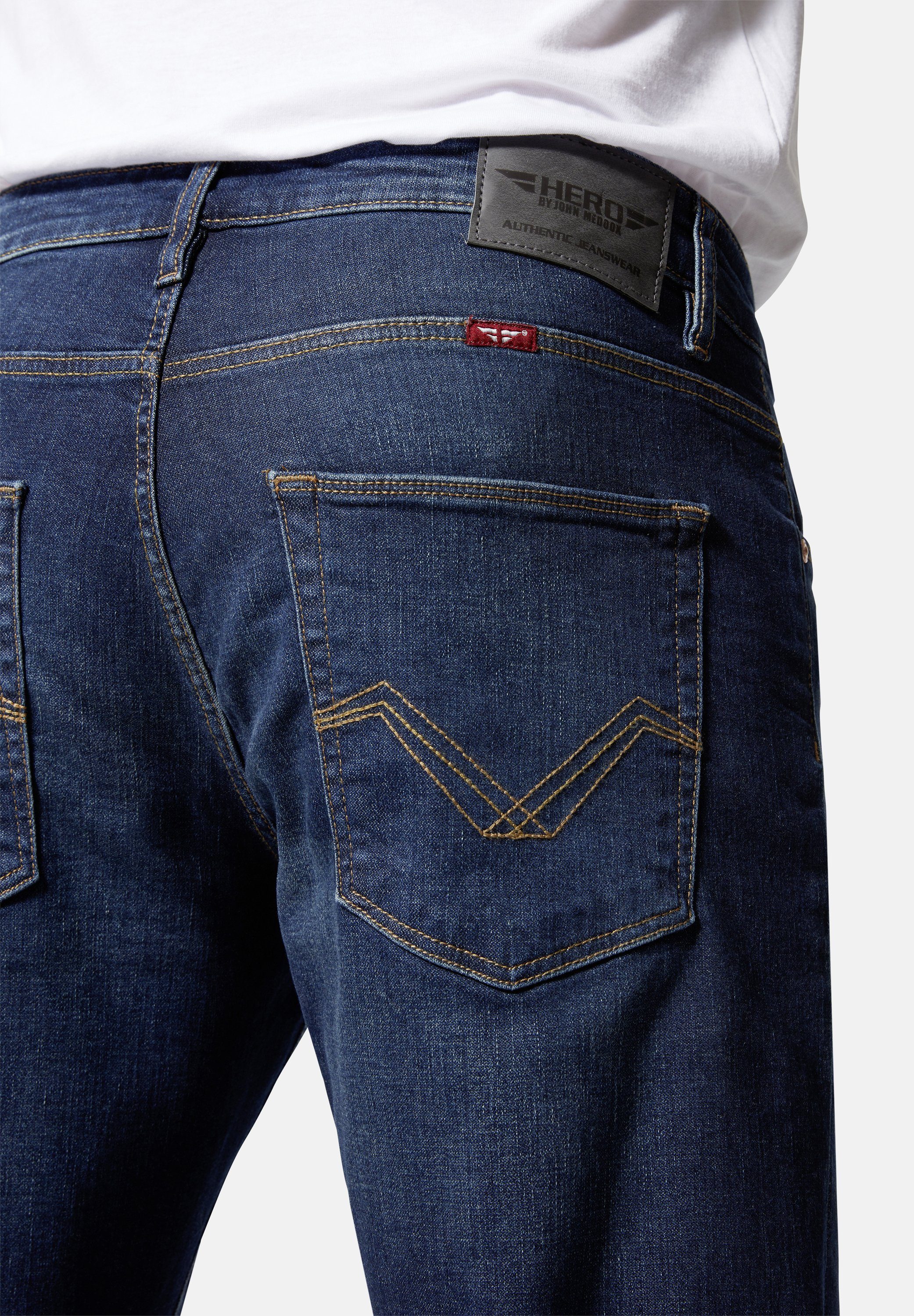 Straight 5-Pocket-Jeans HERO used Stretch by John strong Denver Medoox Regular