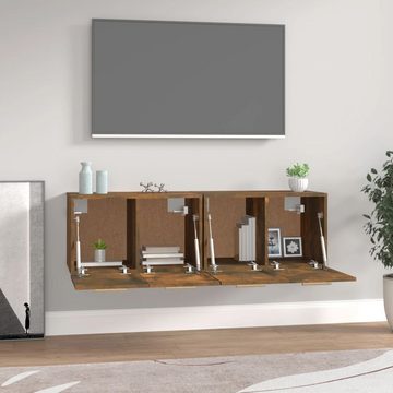 vidaXL Hängeschrank Wandschränke 2 Stk. Räuchereiche 60x36,5x35 cm Holzwerkstoff (1-St)