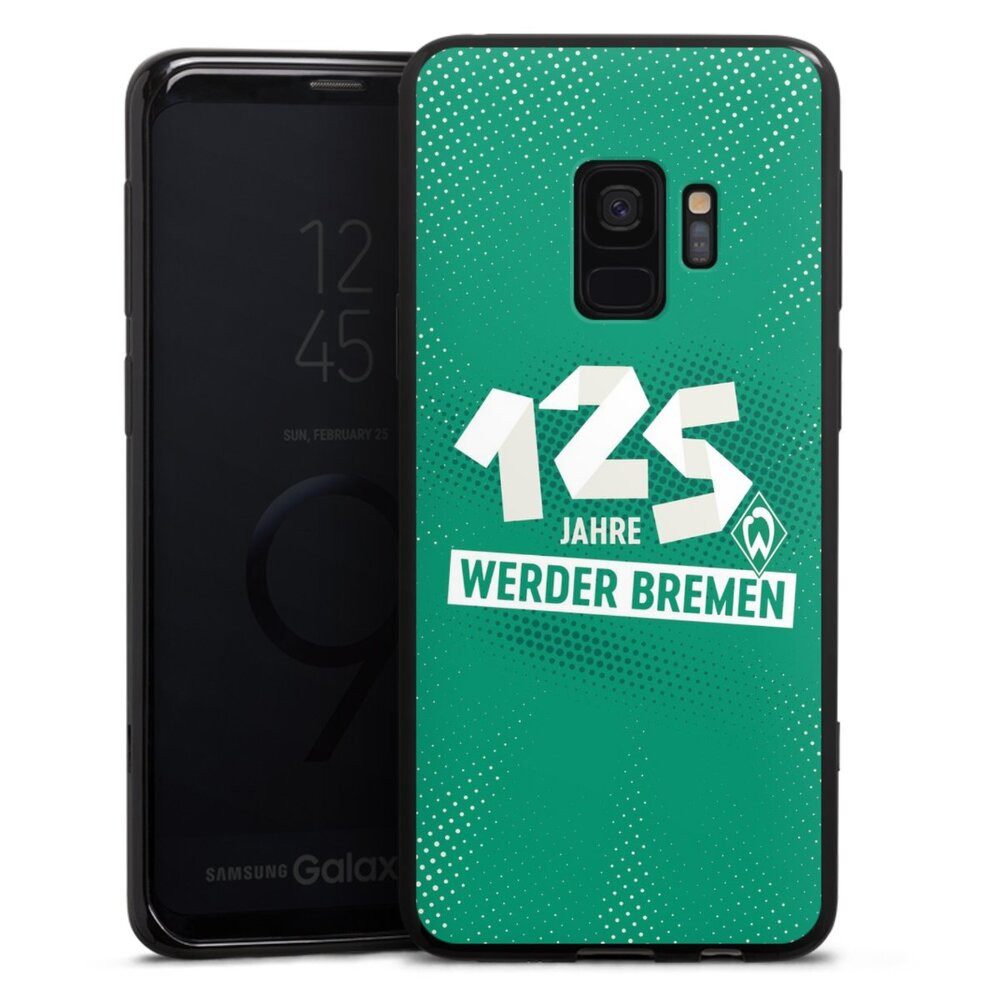 DeinDesign Handyhülle 125 Jahre Werder Bremen Offizielles Lizenzprodukt, Samsung Galaxy S9 Silikon Hülle Bumper Case Handy Schutzhülle