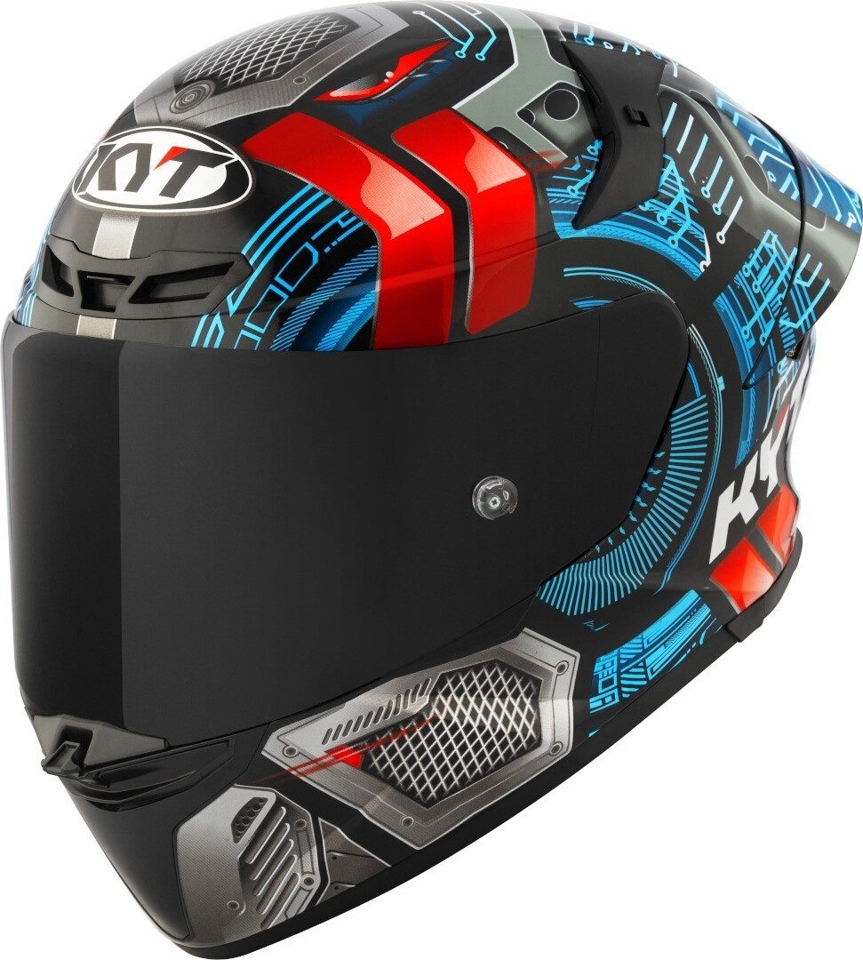 KYT Motorradhelm TT-Revo Synchrotron Helm, Pinlock, Ratschenverschluss, Spoiler, ECE 22.06