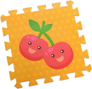 Knorrtoys® Puzzle Früchte, 9 Puzzleteile, Puzzlematte, Bodenpuzzle