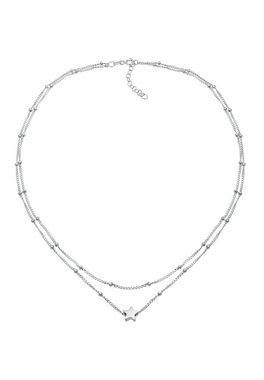 Elli Choker Layer Choker Sterne Astro Kugelkette 925 Silber