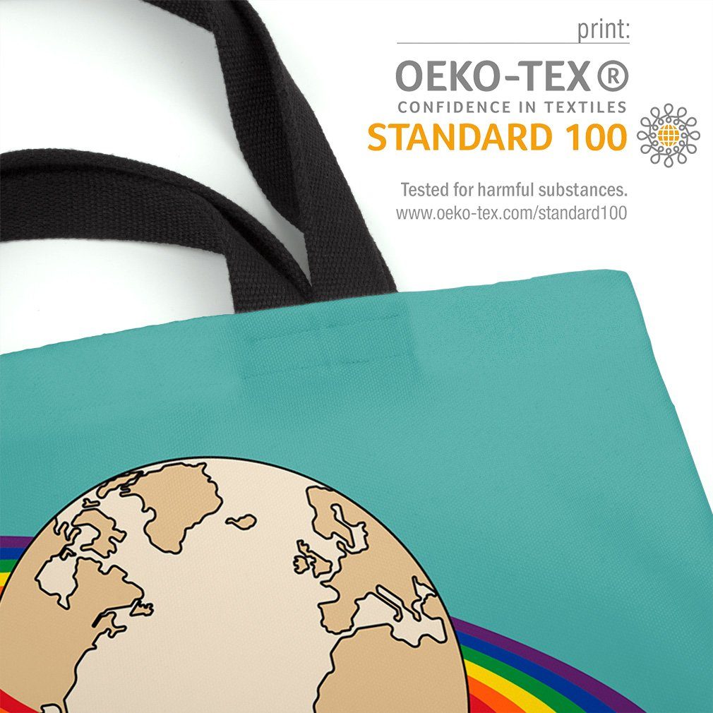 Henkeltasche World Gay Rainbow Welt club LGB weltweit LGBTQ (1-tlg), Erde flag pride VOID parade