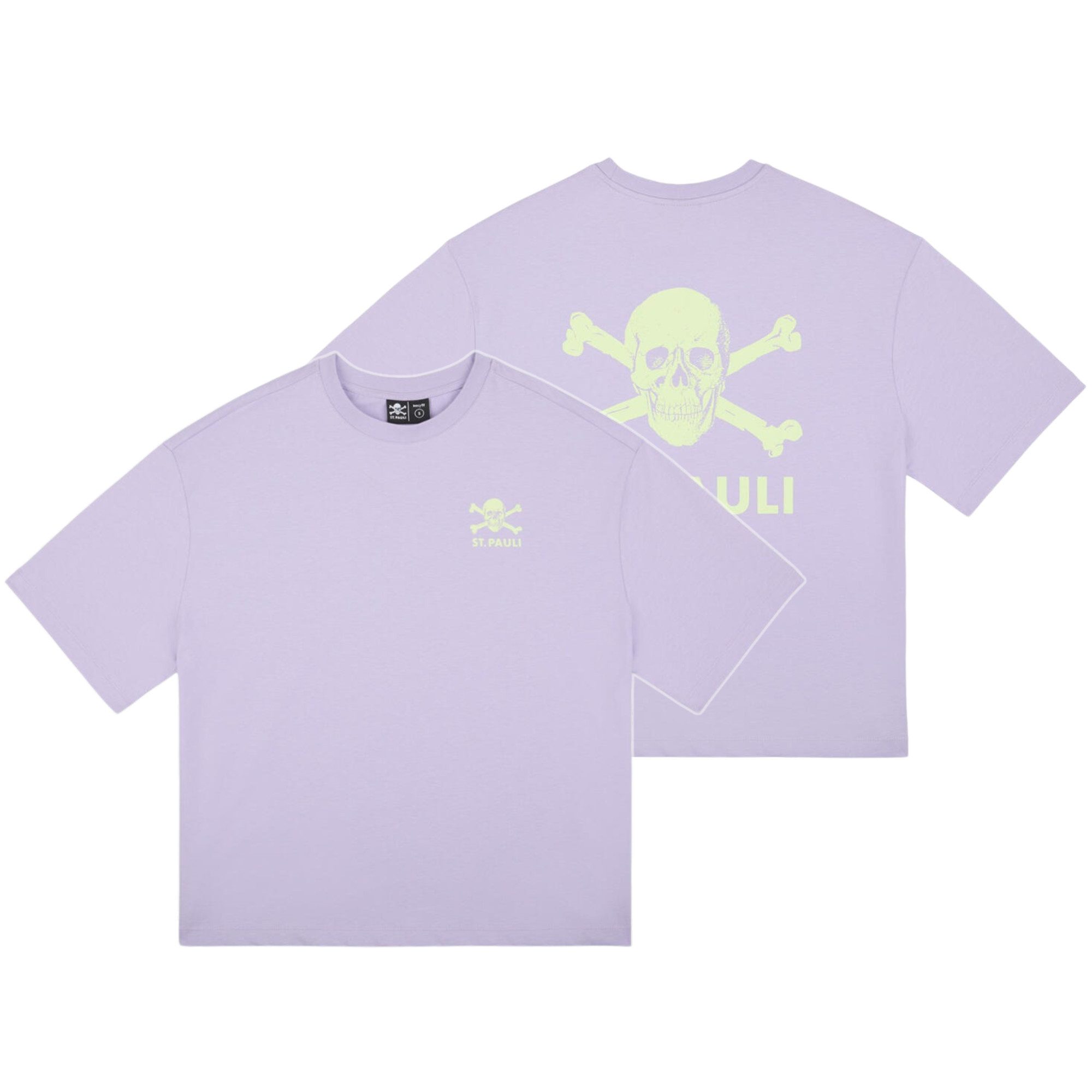 FC St. Pauli T-Shirt FC St. Pauli - Kinder T-Shirt "Lavender / Lime"