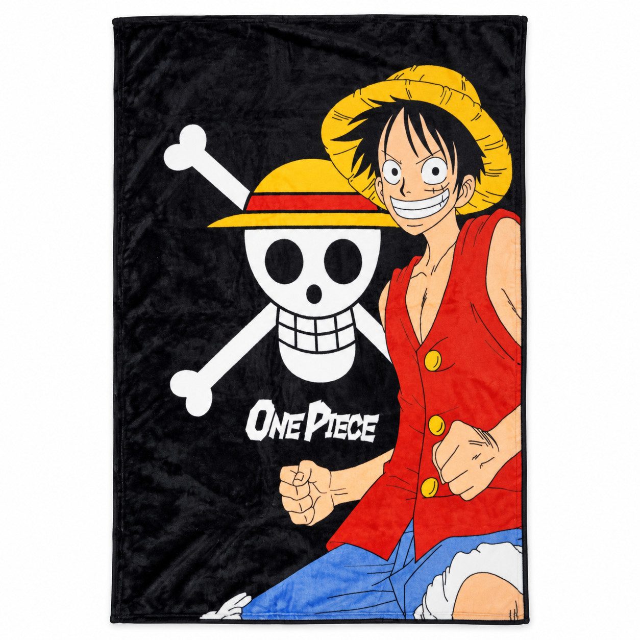 Wohndecke Anime One Piece Ruffy Flanell Decke warme Kuscheldecke 110x150 cm, One Piece