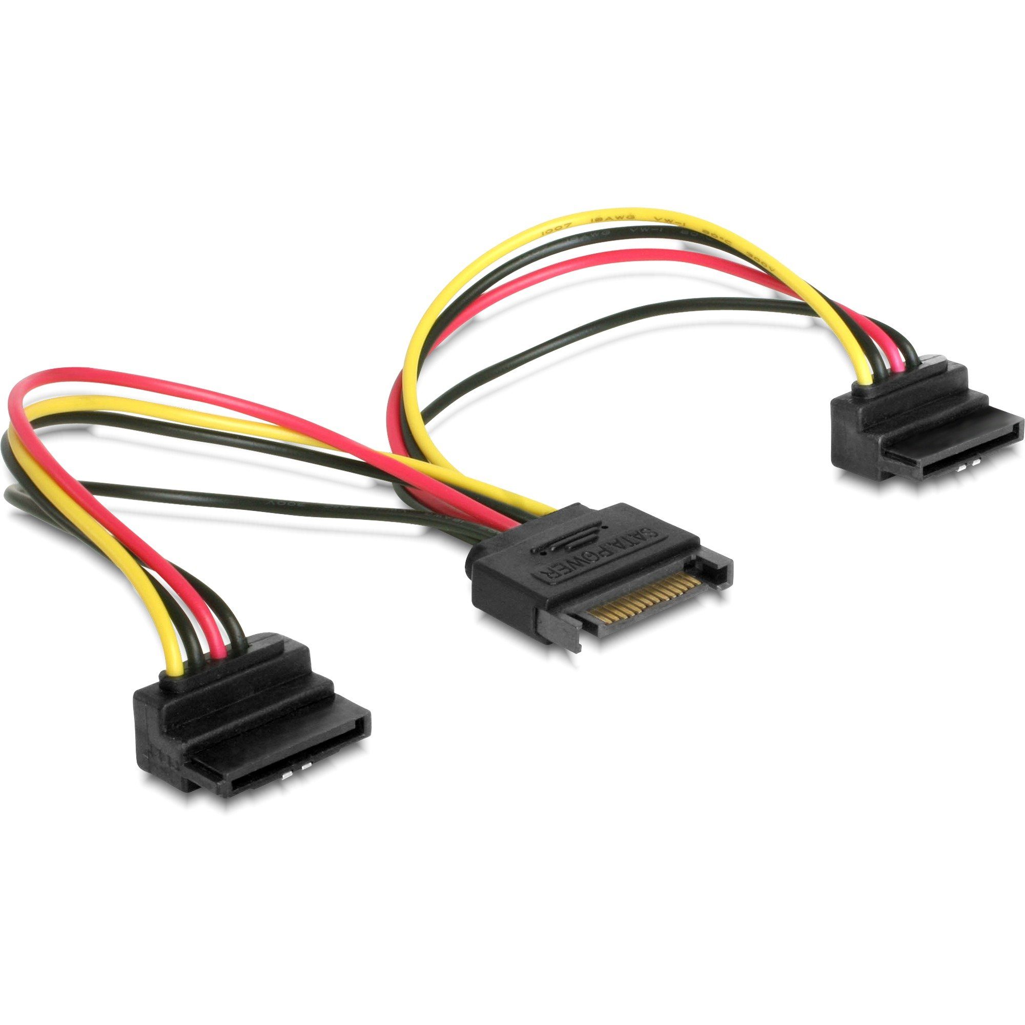 Delock DeLOCK Y-Kabel Power SATA 15 Pin > 2 x SATA HDD, Computer-Kabel