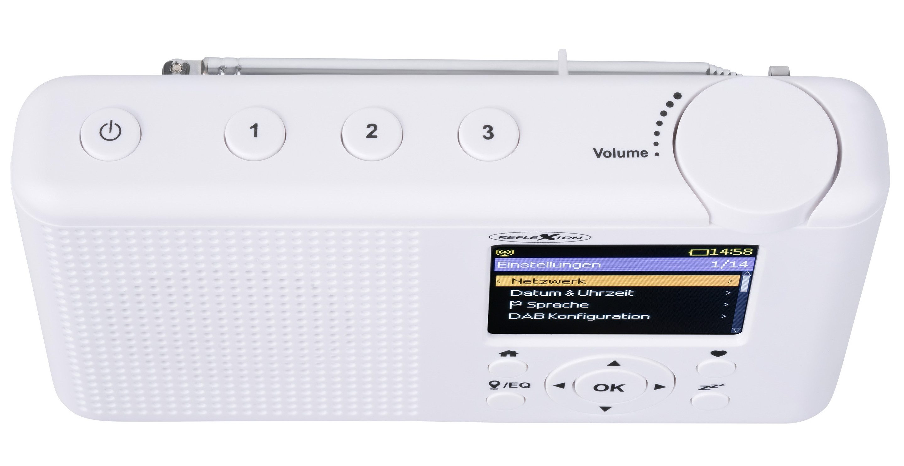 Reflexion TRA23I Internet-Radio (Digitalradio (DAB), Bluetooth, UKW, DAB, DAB+, RDS, Farbdisplay, Bluetooth)