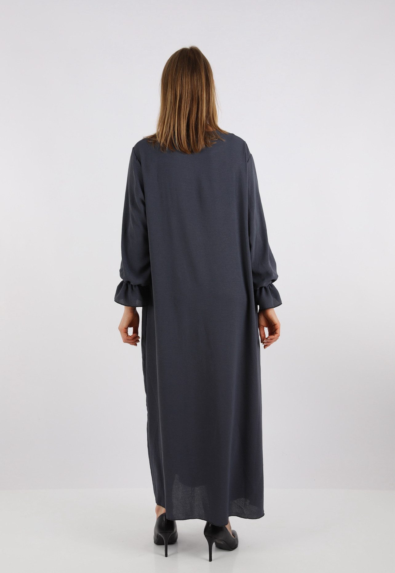 HELLO MISS Sommerkleid Elegantes Langarm Abaya Kleid aus Jazz Stoff Sommerk günstig online kaufen