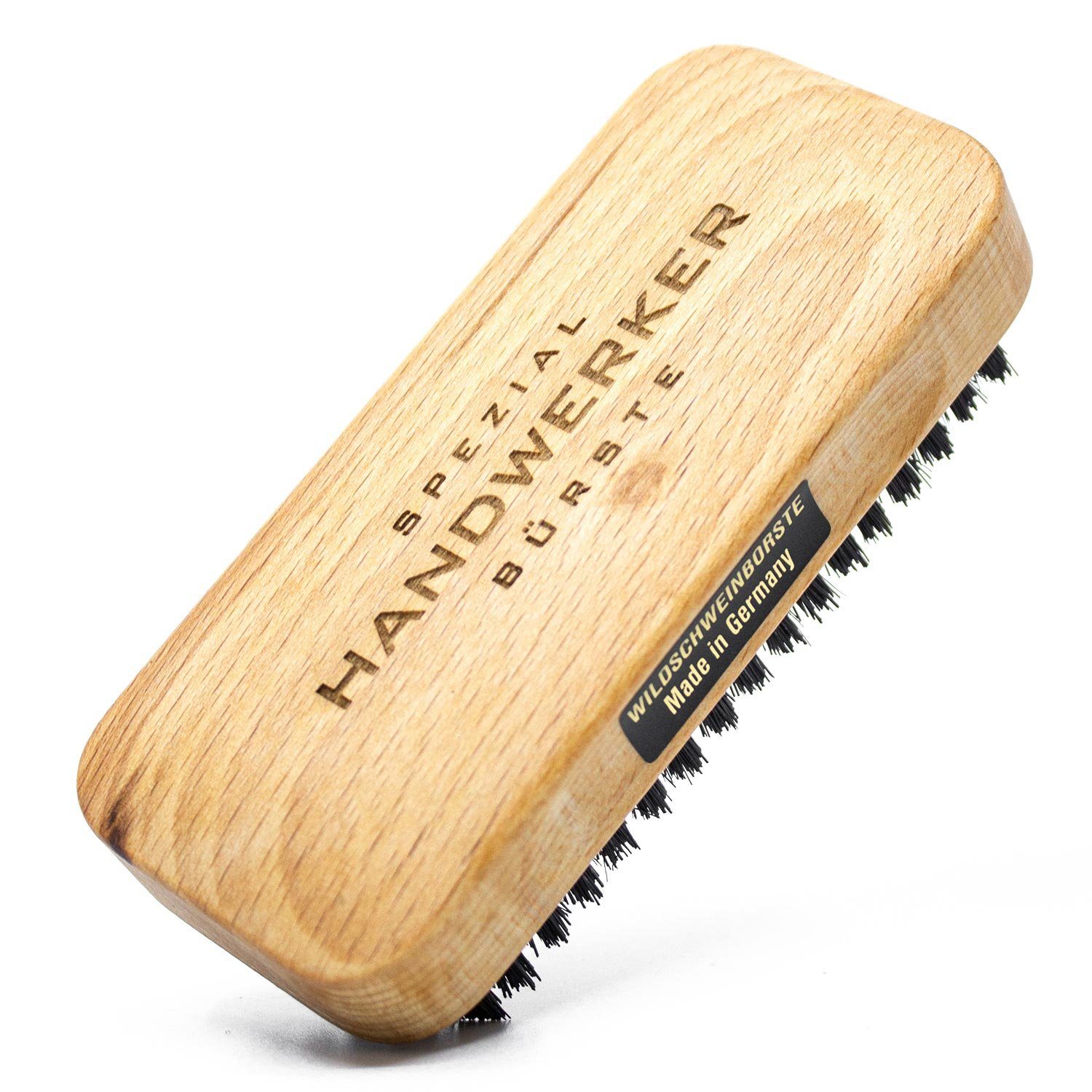 Landshop24 Nagelbürste Handwerkerbürste Nagelbürste Handwaschbürste Wildschweinborstenbürste, 1-tlg., Buchenholz Wildschweinborste