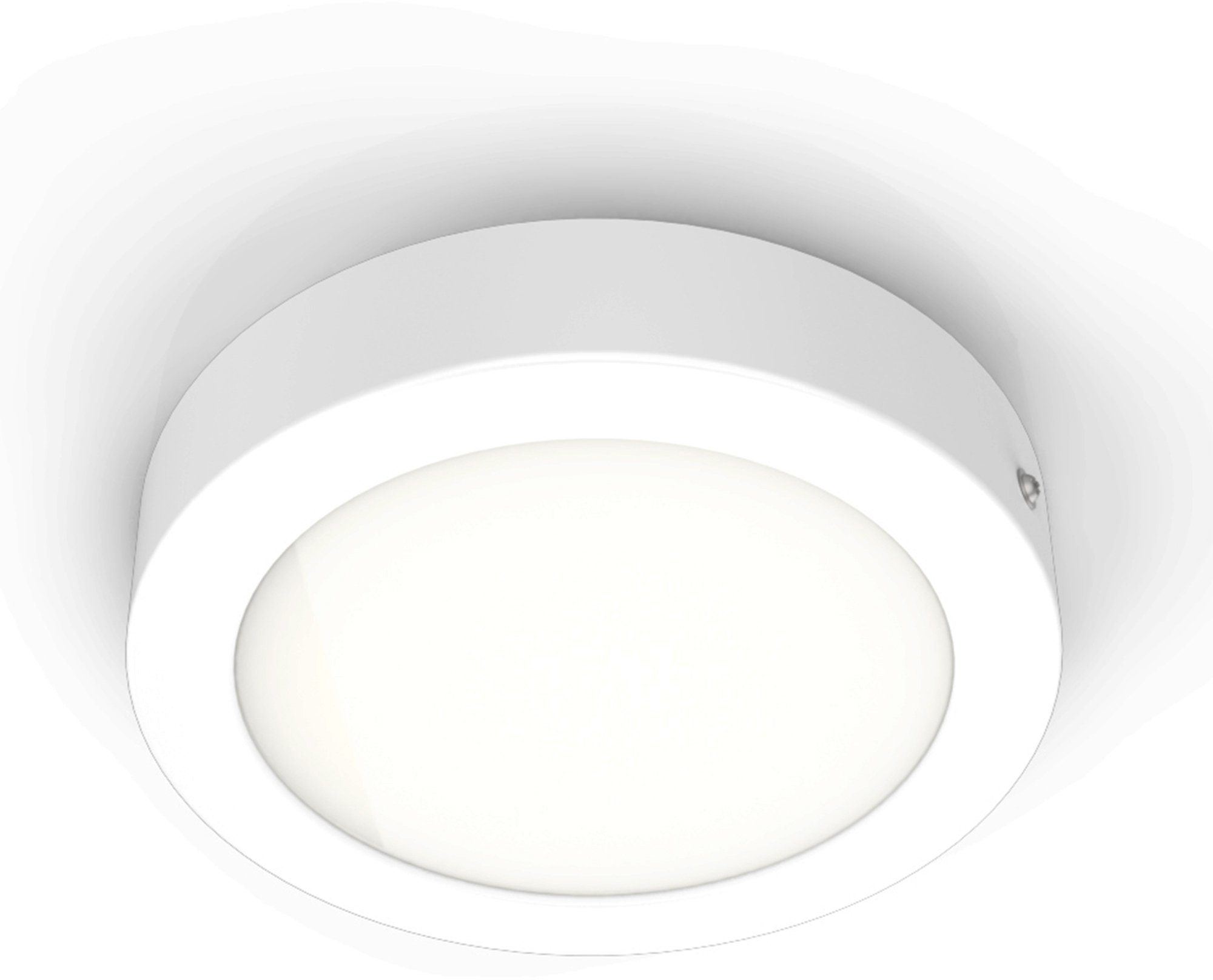 B.K.Licht LED Aufbaustrahler Garnet, Aufputz-Decken fest integriert, 900Lm, Panel, Warmweiß, Spots, 12W Unterbauleuchte, LED Ã˜170mm