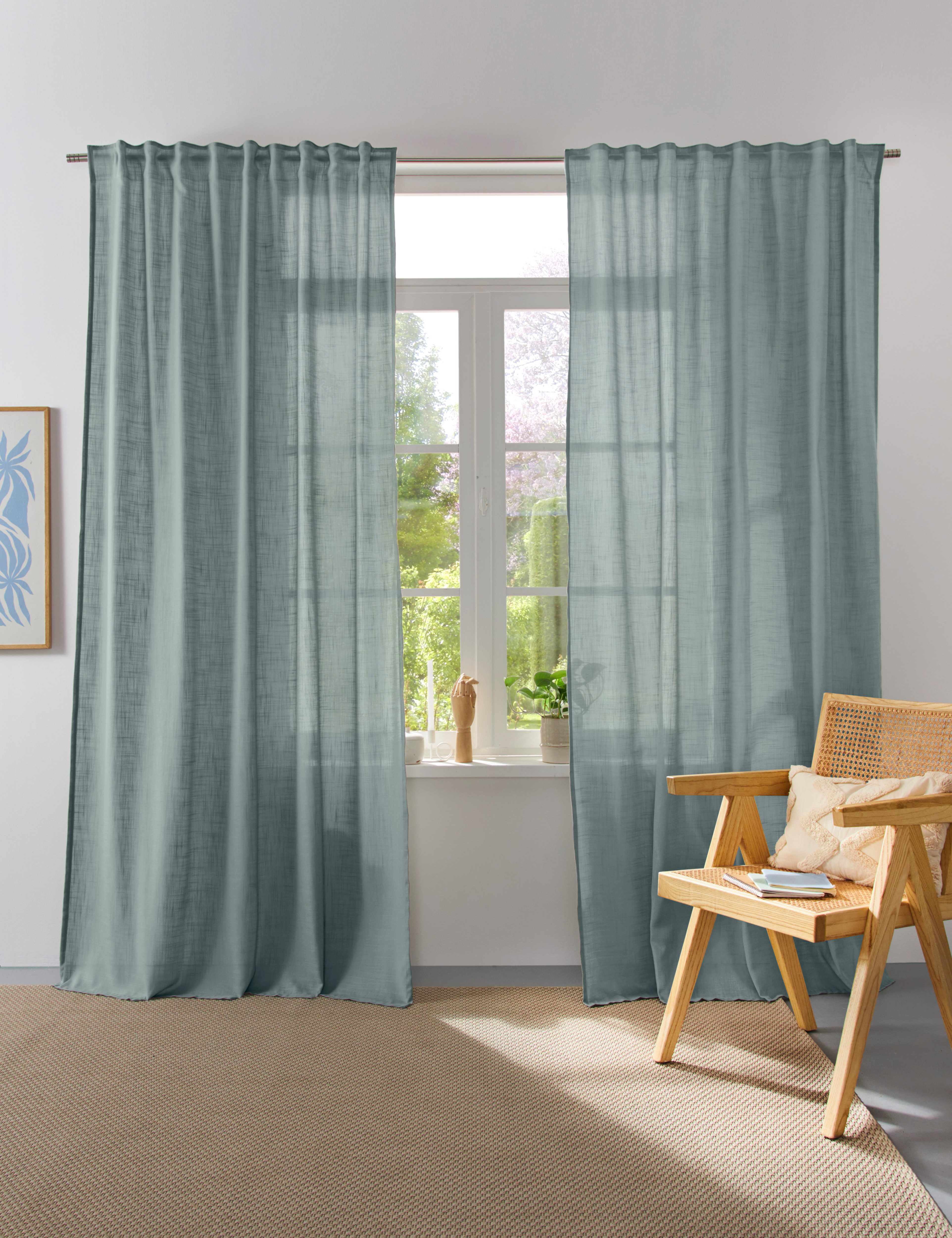 Home affaire Collection Vorhang Linsdorf (1 St), Multifunktionsband, halbtr günstig online kaufen