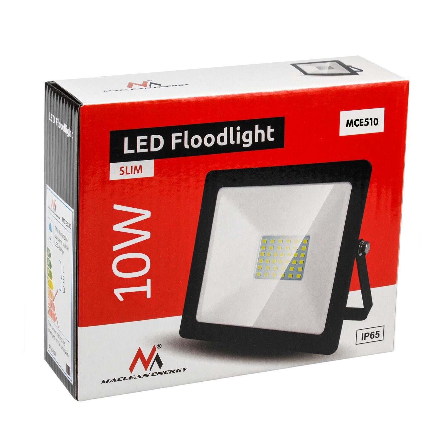 Maclean LED Flutlichtstrahler, LED fest integriert, Warmweiß, Neutralweiß, Kaltweiß, Variante von 10W bis 50W in Warmweiß/Neutralweiß/Kaltweiß