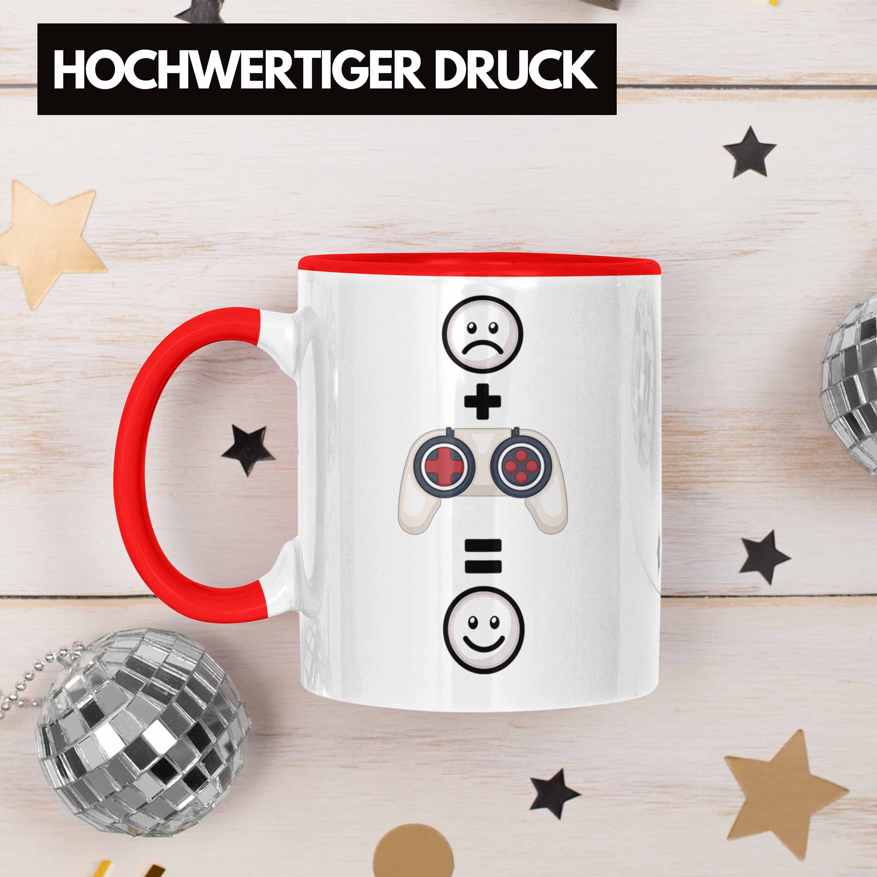 Tasse :(Kontro Geschenk Gamer Trendation für Lustige Tasse Rot Geschenkidee Gamer Zocker