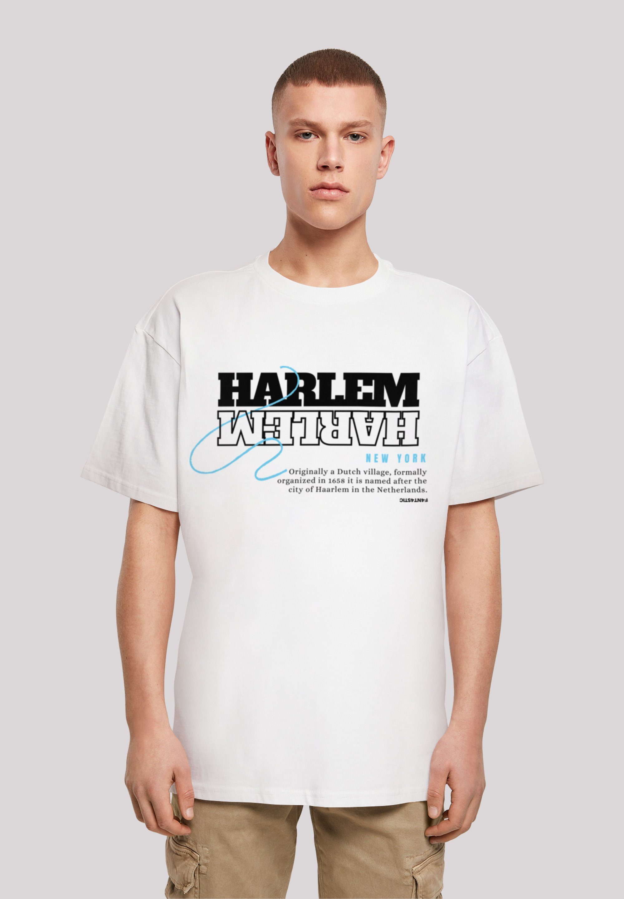 F4NT4STIC T-Shirt weiß Harlem Print OVERSIZE TEE