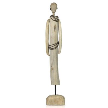 Moritz Skulptur Skulptur African Girl 70x13x 9cm, Dekoobjekt Holz, Tischdeko, Fensterdeko, Wanddeko, Holzdeko