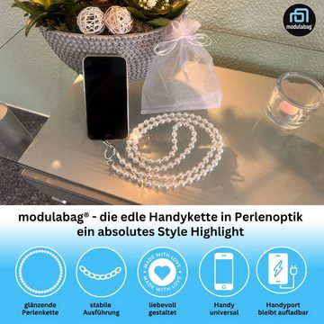 modulabag Handykette modulabag® Universale Handykette mit Perlen für iPhone, Samsung u.v.m Kompatibel für alle gängigen Displaygrößen, in zwei unterschiedlichen Farben erhältlich