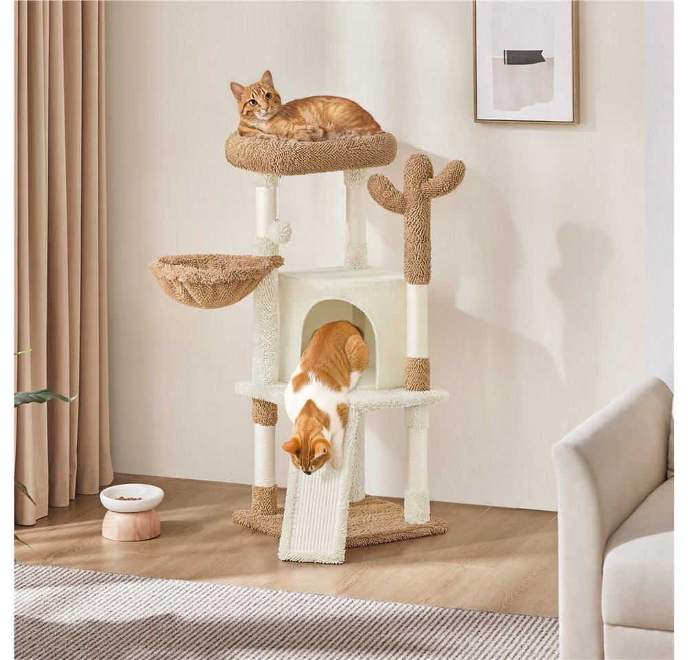 Thumbnail - Yaheetech Kratzbaum 106,5 cm (H), Stabiler Katzenbaum Kletterbaum Katzenmöbel für kleine/mittlere Katzen