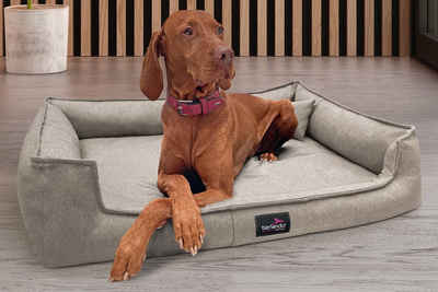 tierlando® Tierbett Orthopädisches Hundebett GUSTAV SCANDI CHIC Große Hunde XL Hundesofa, waschbar, punktelastisch, orthopädisch, kuschelweich, pflegeleicht