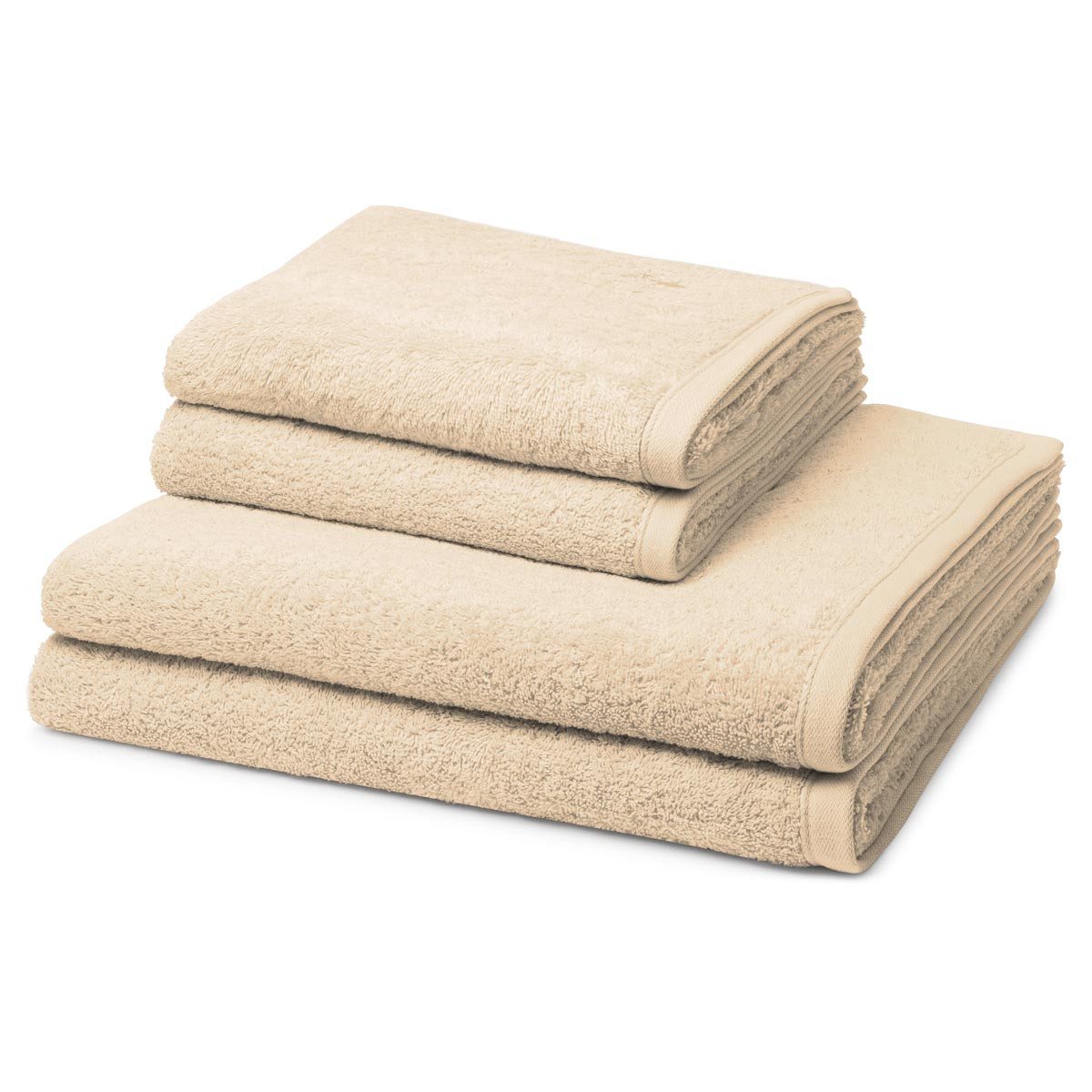 ROSS Handtuch Set Vita, Walkfrottee (Spar-Set, 4-St), 2 X Handtuch 2 X Duschtuch im Set - Baumwolle - Saugstark