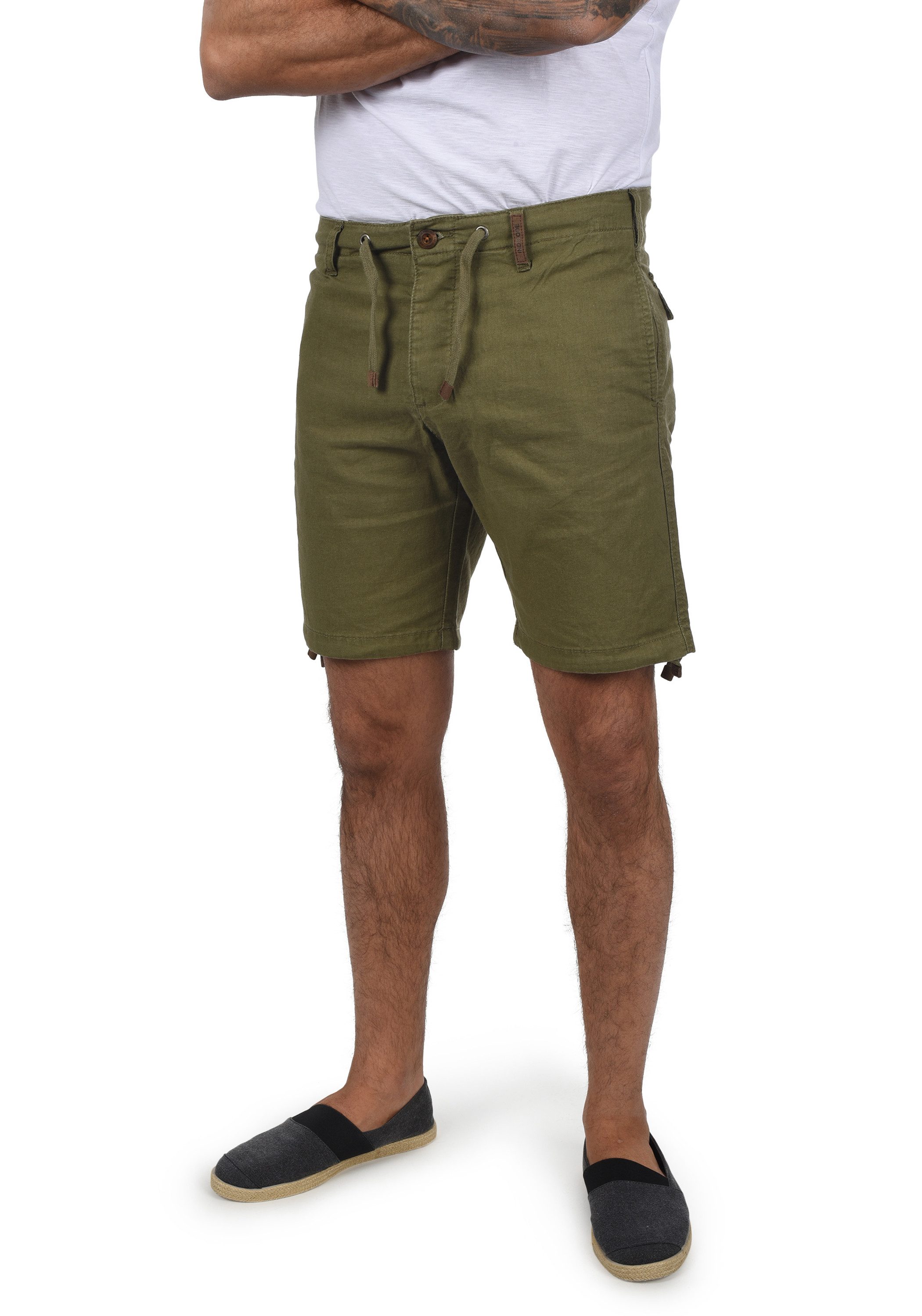 INDICODE Leinenhose IDMoses Kurze Hose aus Leinenqualität