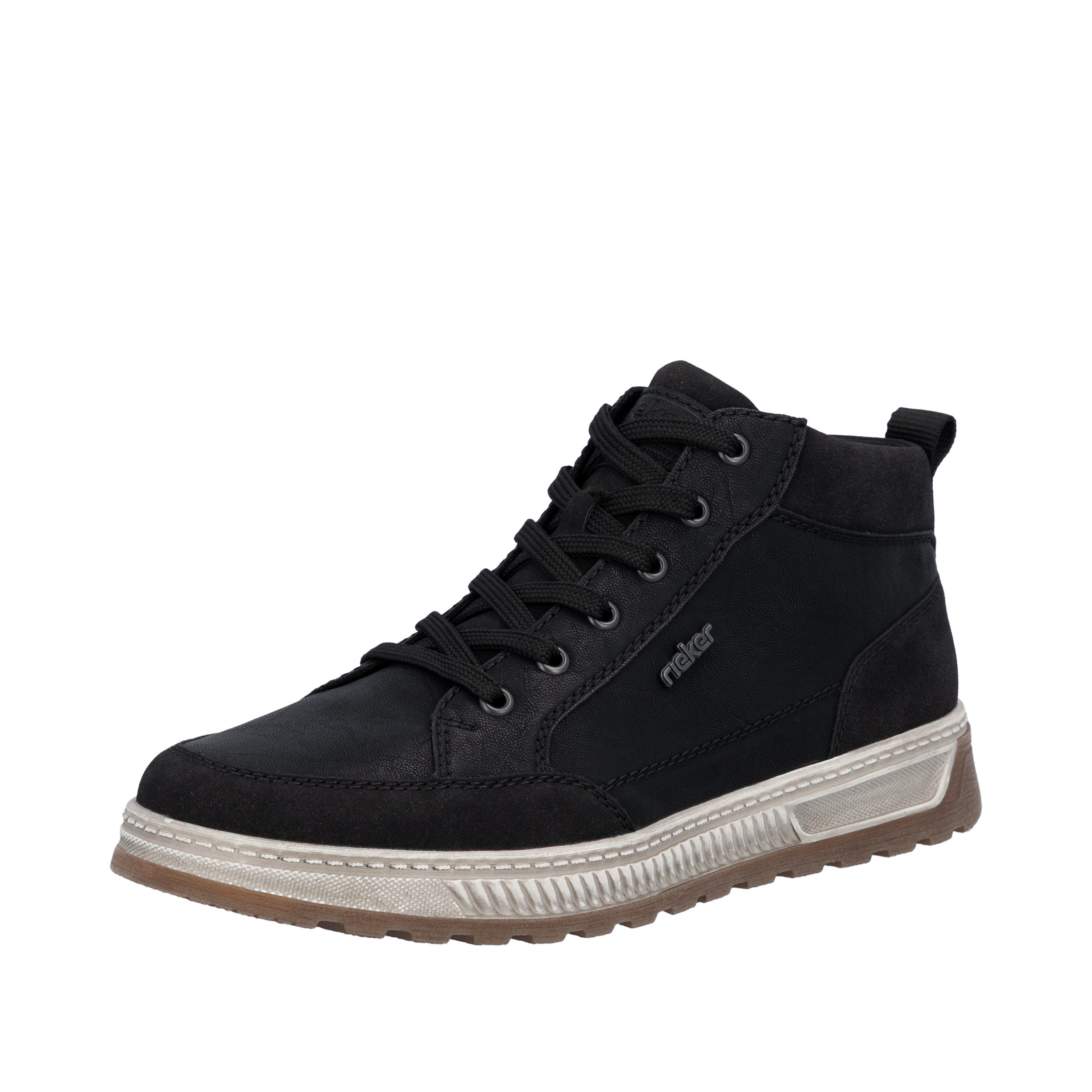 Rieker Schnürboots High Top Sneaker, Boots mit weichem Schaftrand