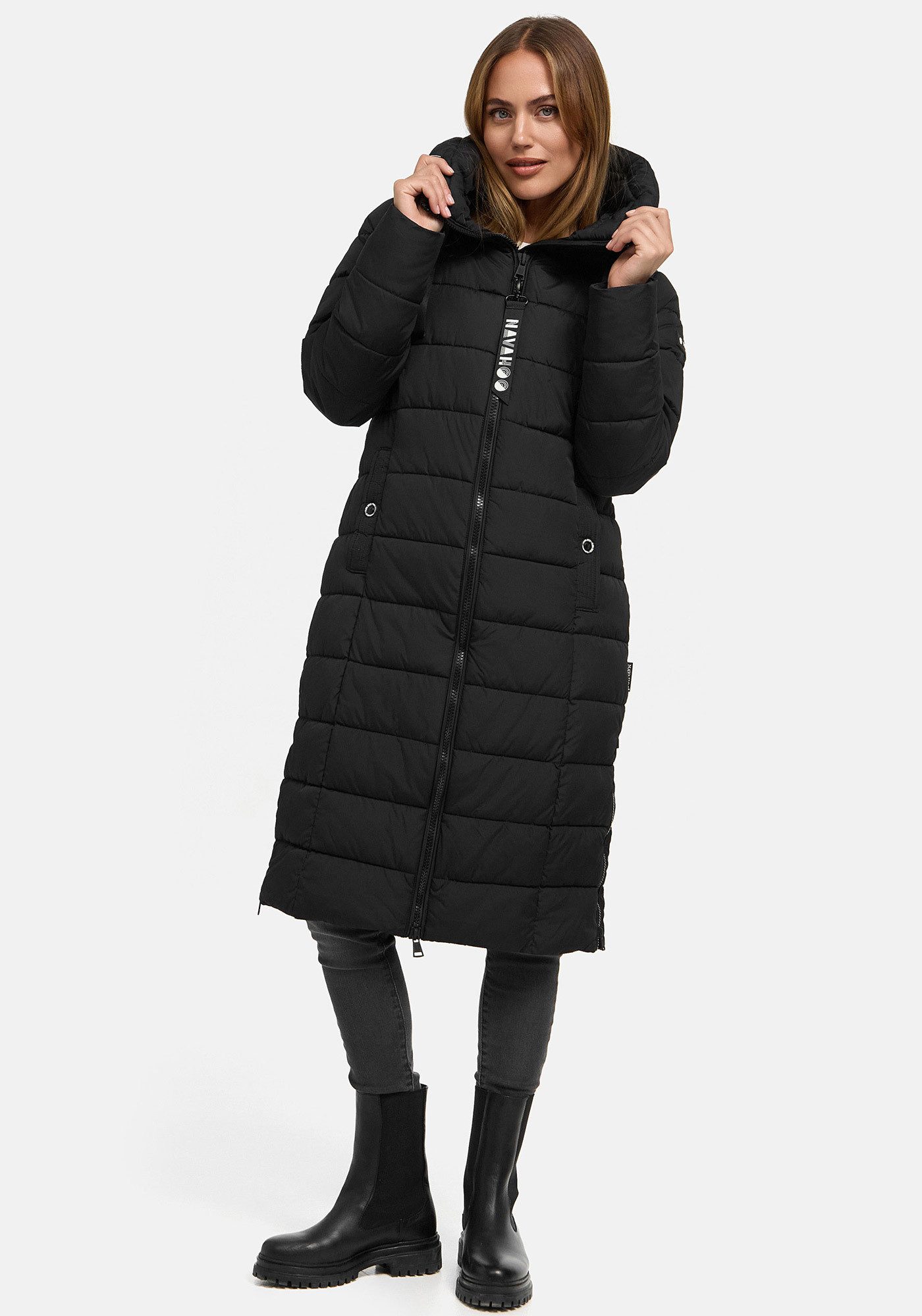Navahoo Winterjacke Mondmaedchen Extra langer Schnitt mit seitlichen Schlitzen – Bild 2 von 5