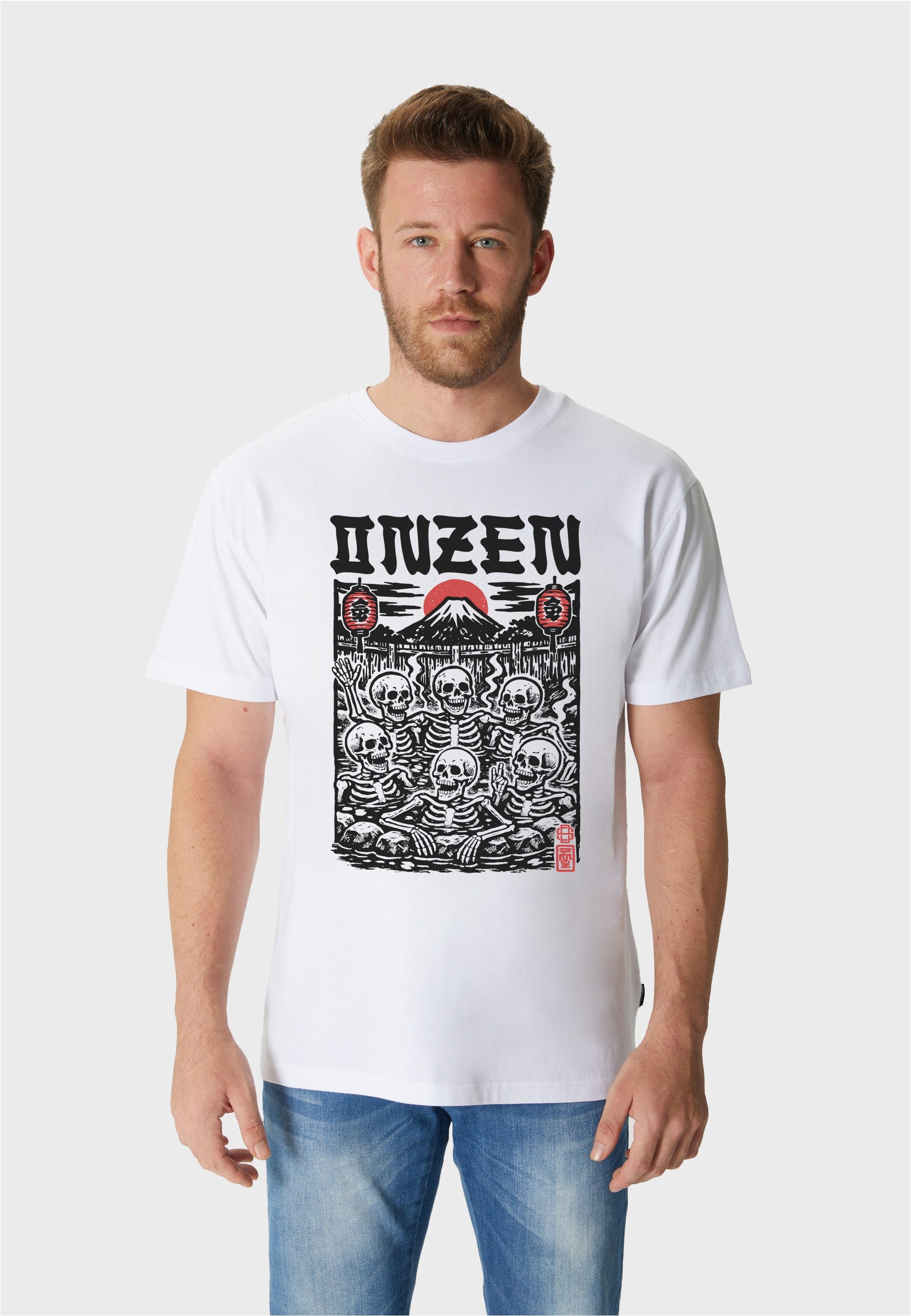 T-Shirt Asian Onzen Skull Party Graphic