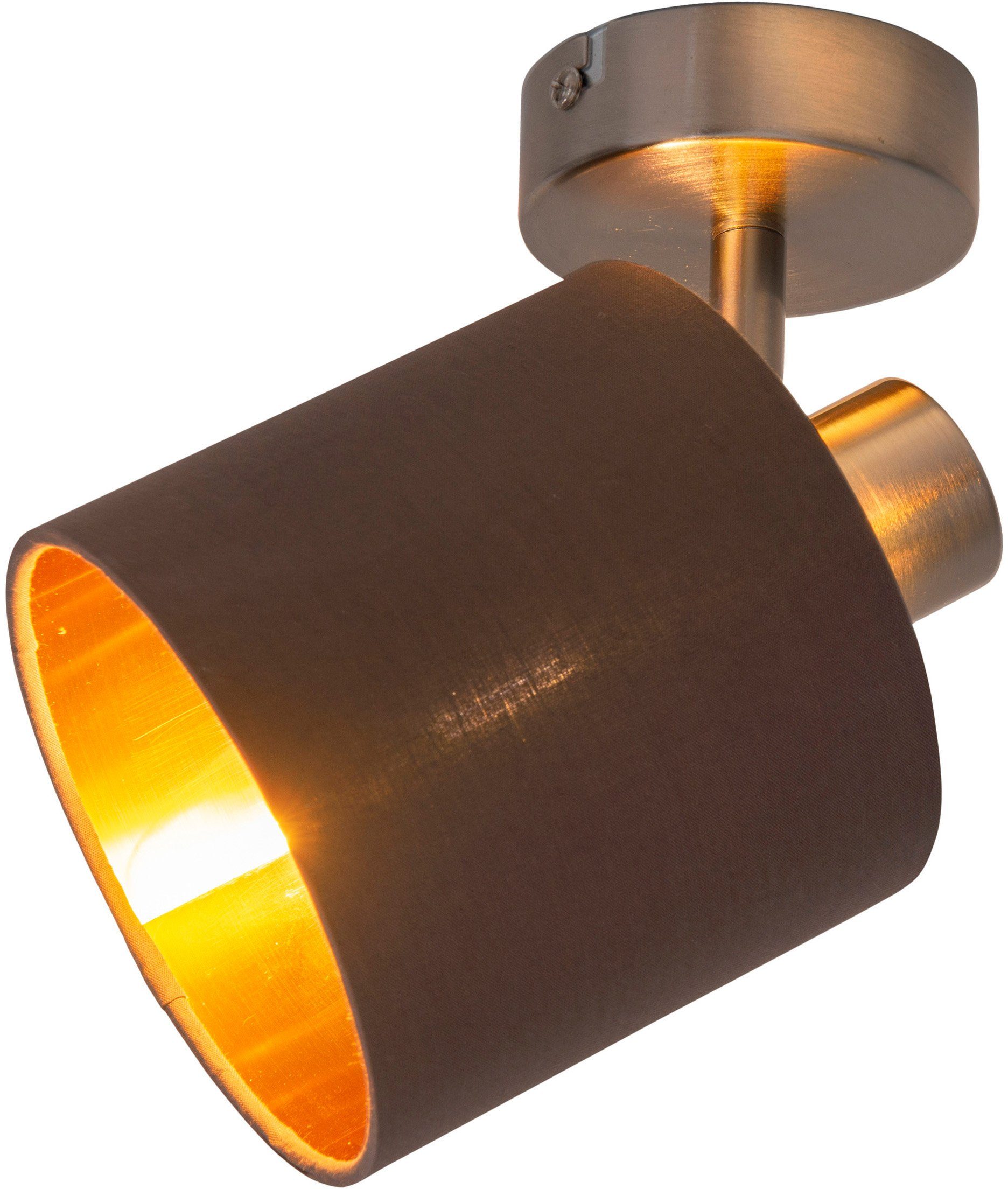 näve Wandleuchte Maron, ohne Leuchtmittel, E14 max. 40W, Leuchtmittel wechselbar, Material: Stahl, Textil