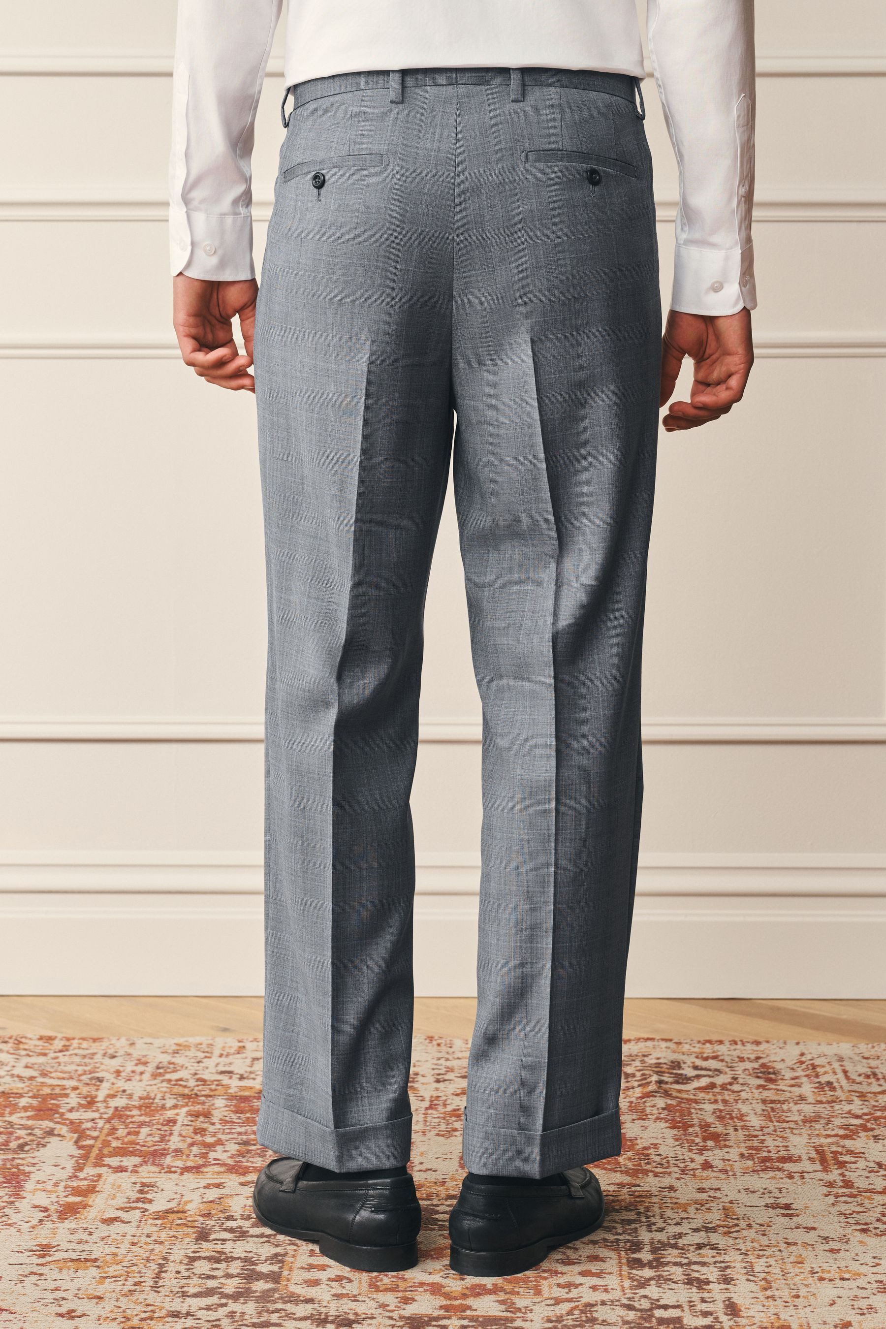 Next Anzughose Archive Prince Of Wales Hose mit Karomuster (1-tlg)