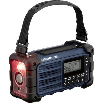 Sangean DAB+ Ocean Blue DAB+/FM-RDS/Bluetooth Dig.Tuning Radio (Solarpanel, spritzwassergeschützt, staubdicht, Taschenlampe)