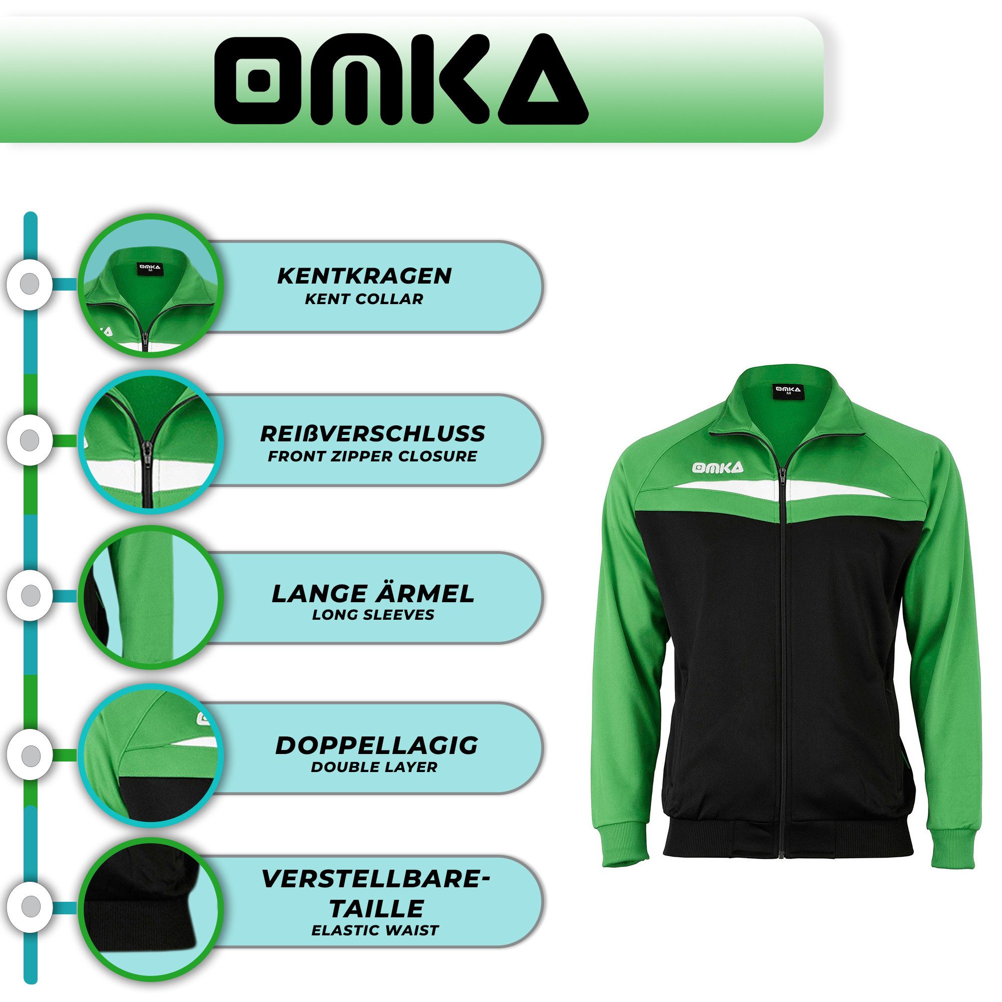 OMKA Trainingsjacke OK200J OMKA Optima Trainingsjacke günstig online kaufen