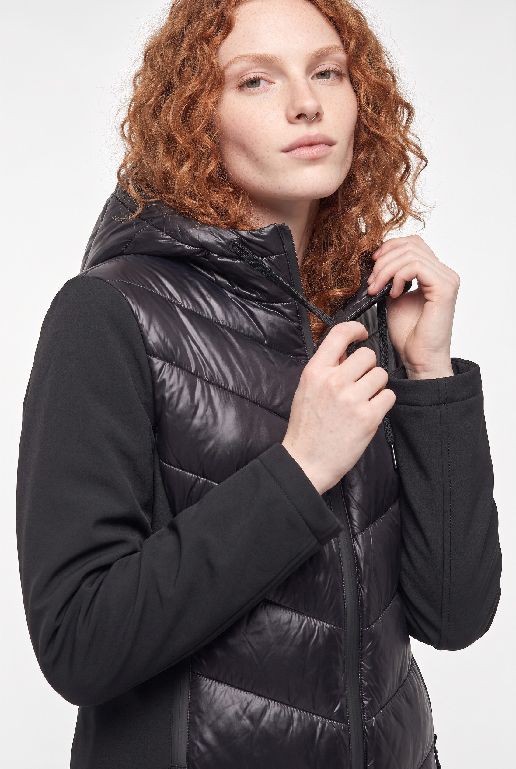 ONLY Steppmantel ONLSOPHIE MY PUFFER JACKET CC OTW Kunstfaser, mit Kapuze und Kordelzug – Bild 3 von 5