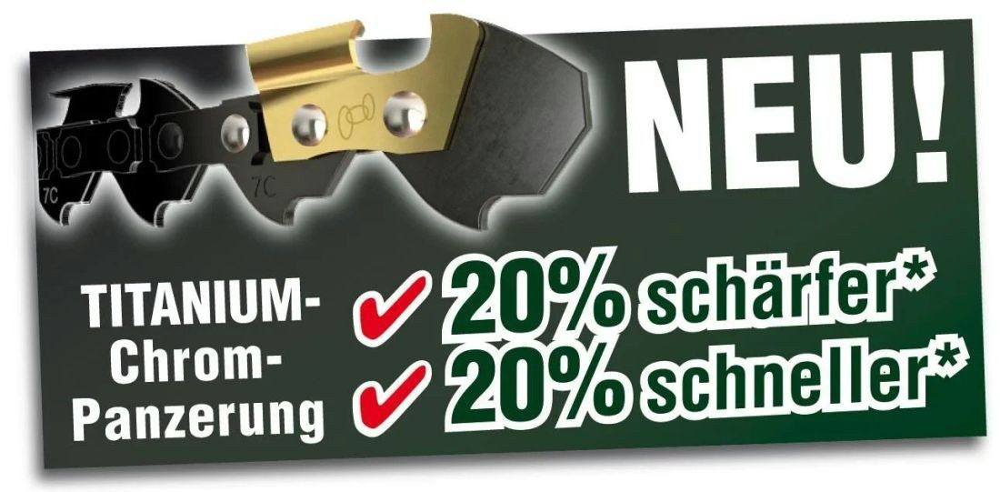 Westfalia Werkzeug Benzin-Kettensäge Sägekette "Titan" für 50 cm Schwert, 72 Gl. (1,5 mm), Teil. 0,325"